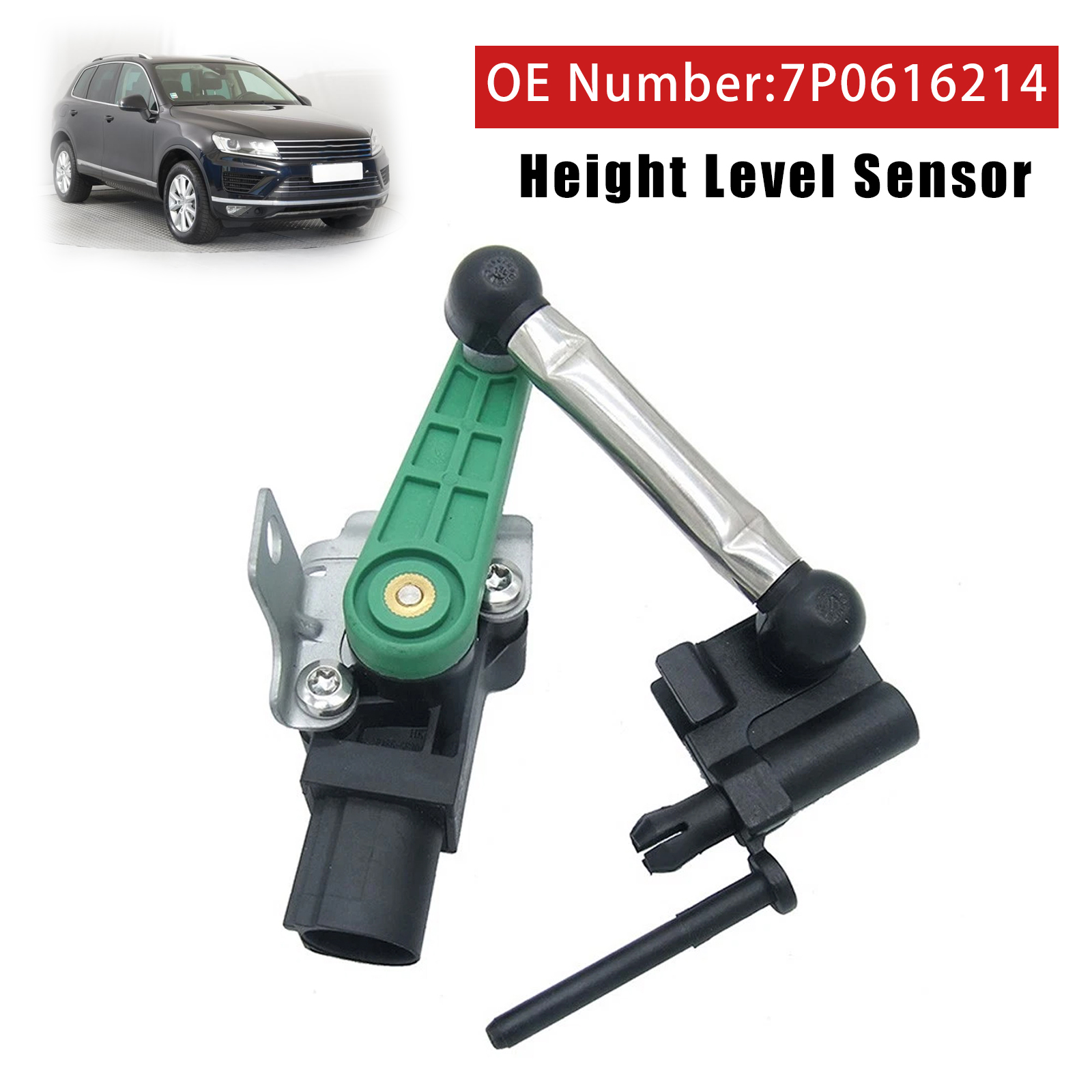 2010-2018 VW Touareg 7P5 7P6 Front Right Ride Height Level Sensor 7P0616214 Generic