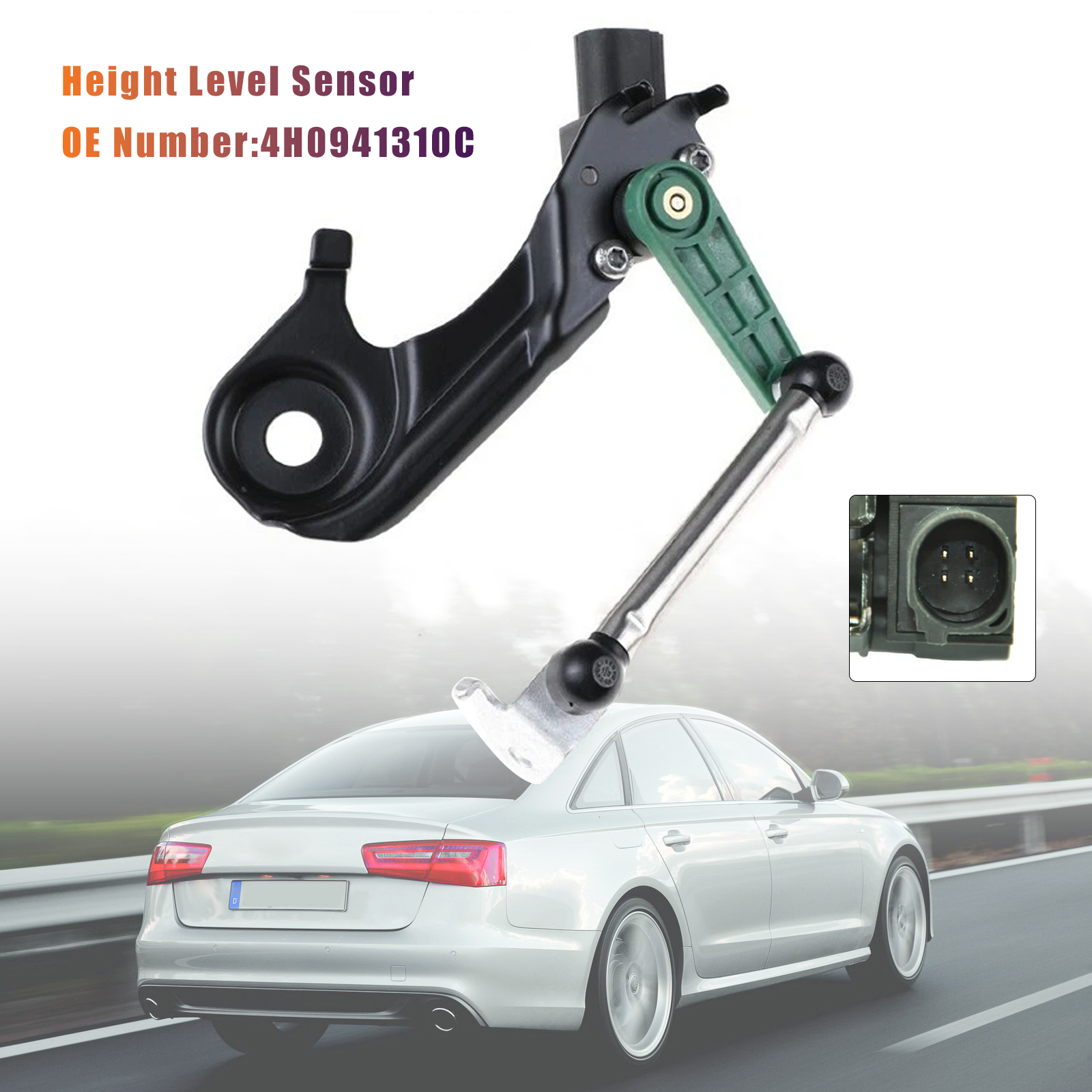 2013-2017 Audi S6 S7 S8 Rear Right Air Suspension Height Sensor 4H0941310C Generic