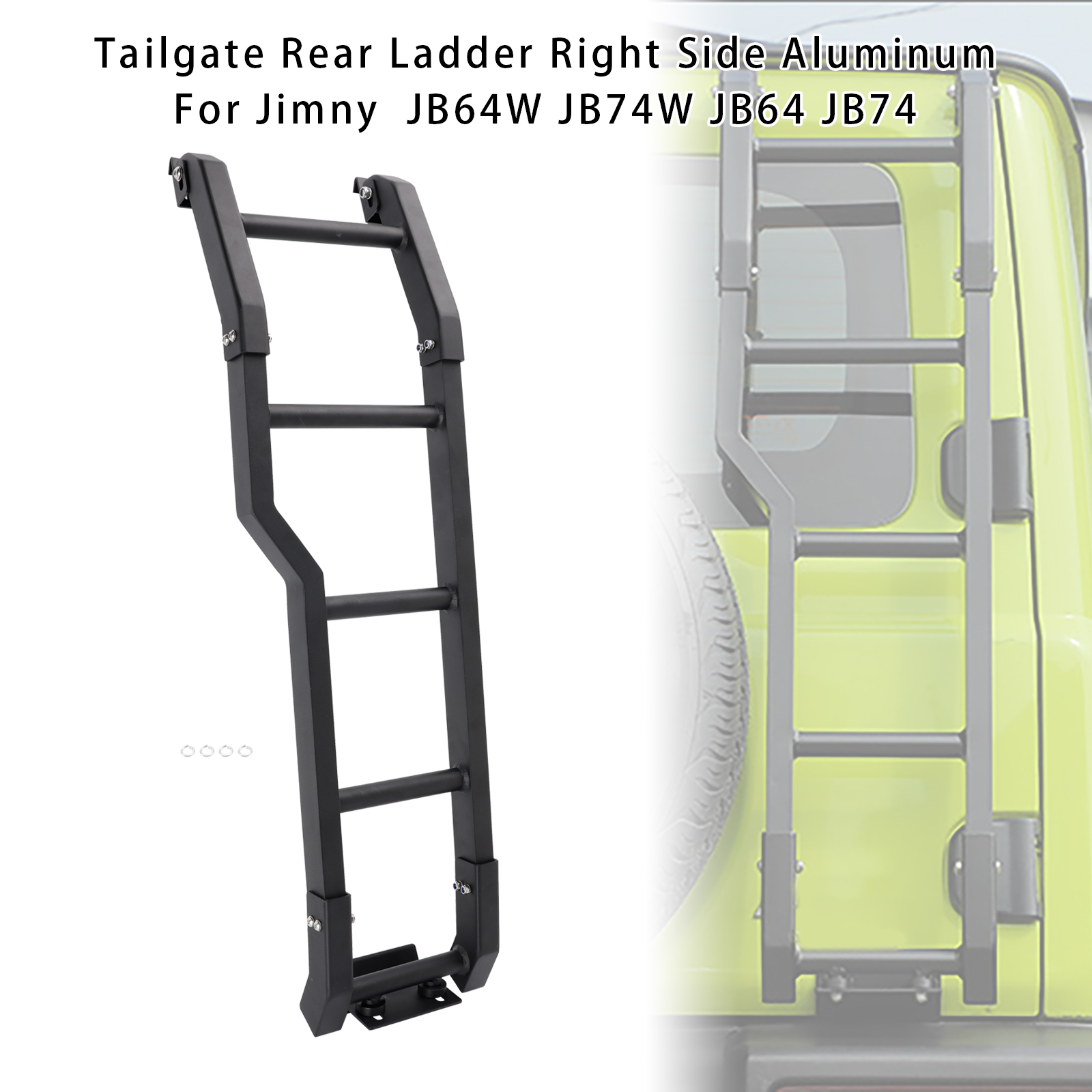 2019+ Jimny JB64W JB74W JB64 JB74 Tailgate Rear Ladder Right Side Aluminum Generic