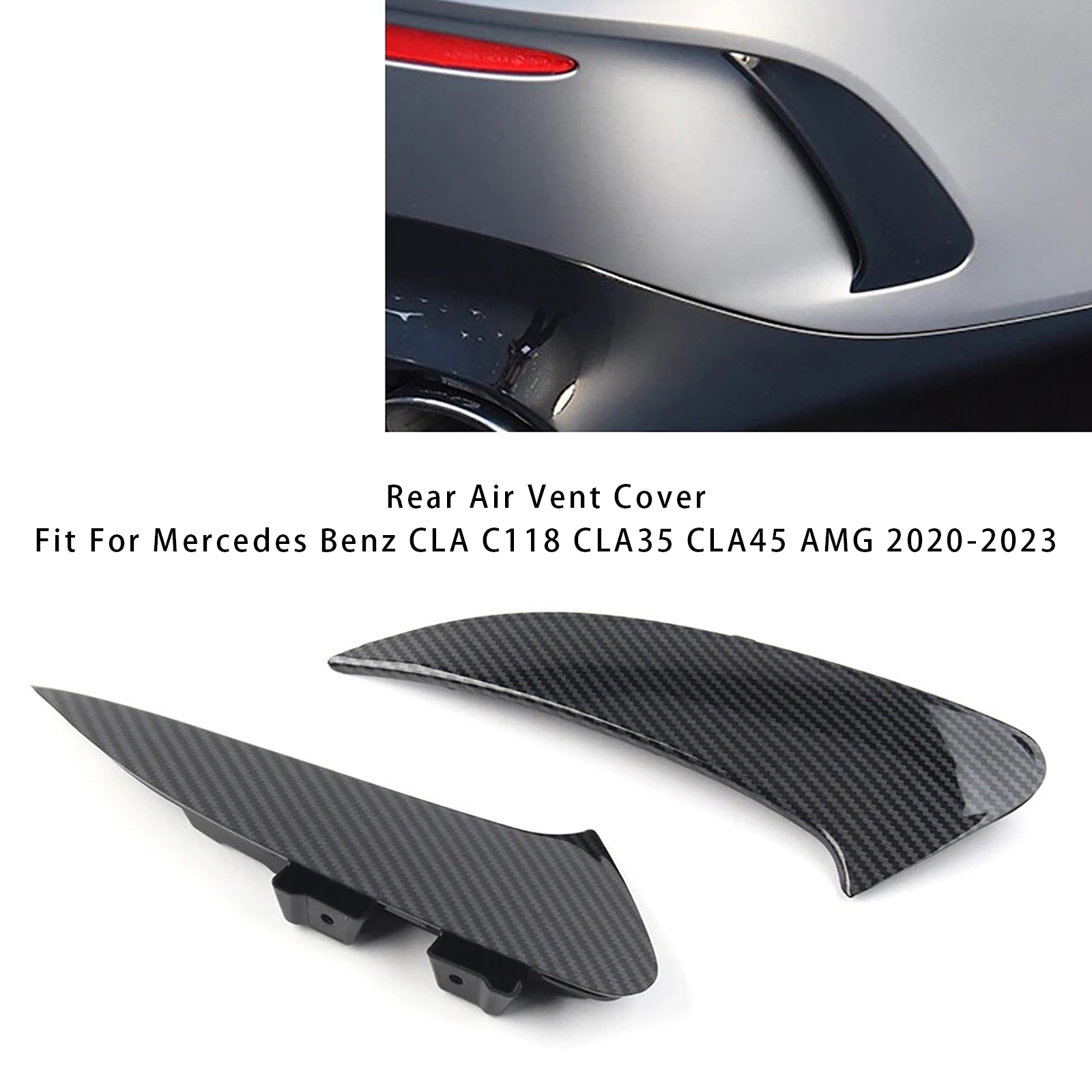 2020-2023 Mercedes Benz CLA C118 CLA35 CLA45 AMG Rear Air Vent Cover Generic