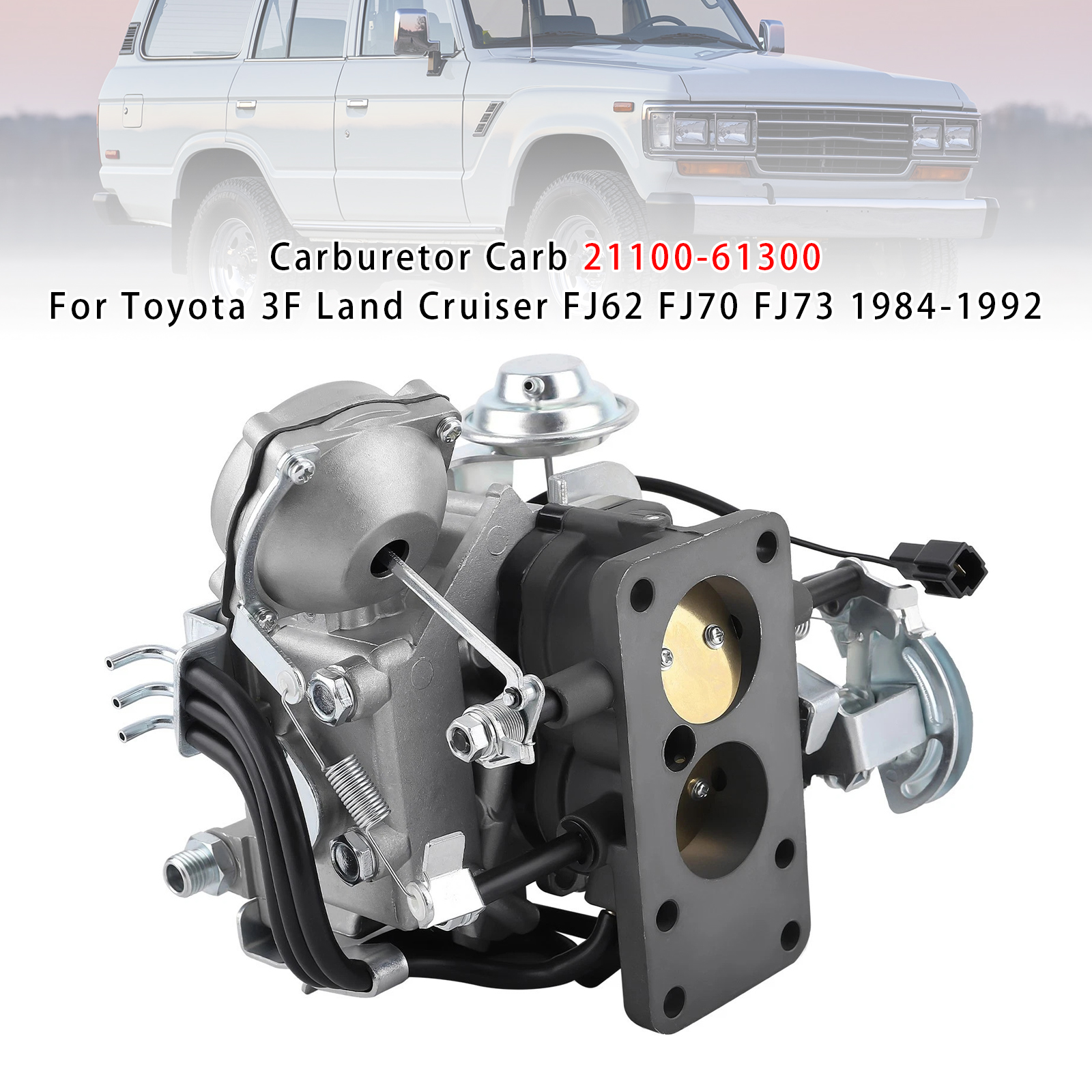 1984-1992 Toyota 3F Land Cruiser FJ62 FJ70 FJ73 Carburetor Carb 21100-61300 Generic