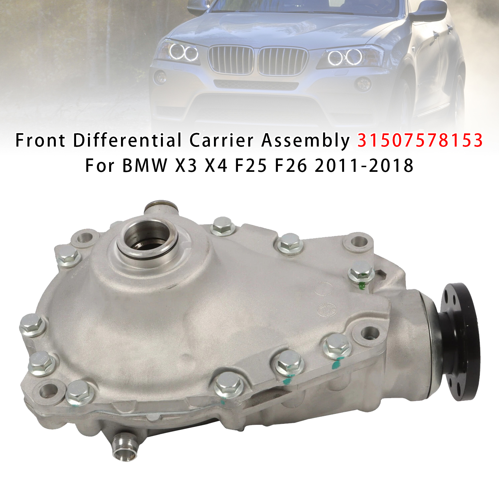 2011-2018 BMW X3 X4 320i 428i Front Differential Carrier Assembly 31507578153 Generic