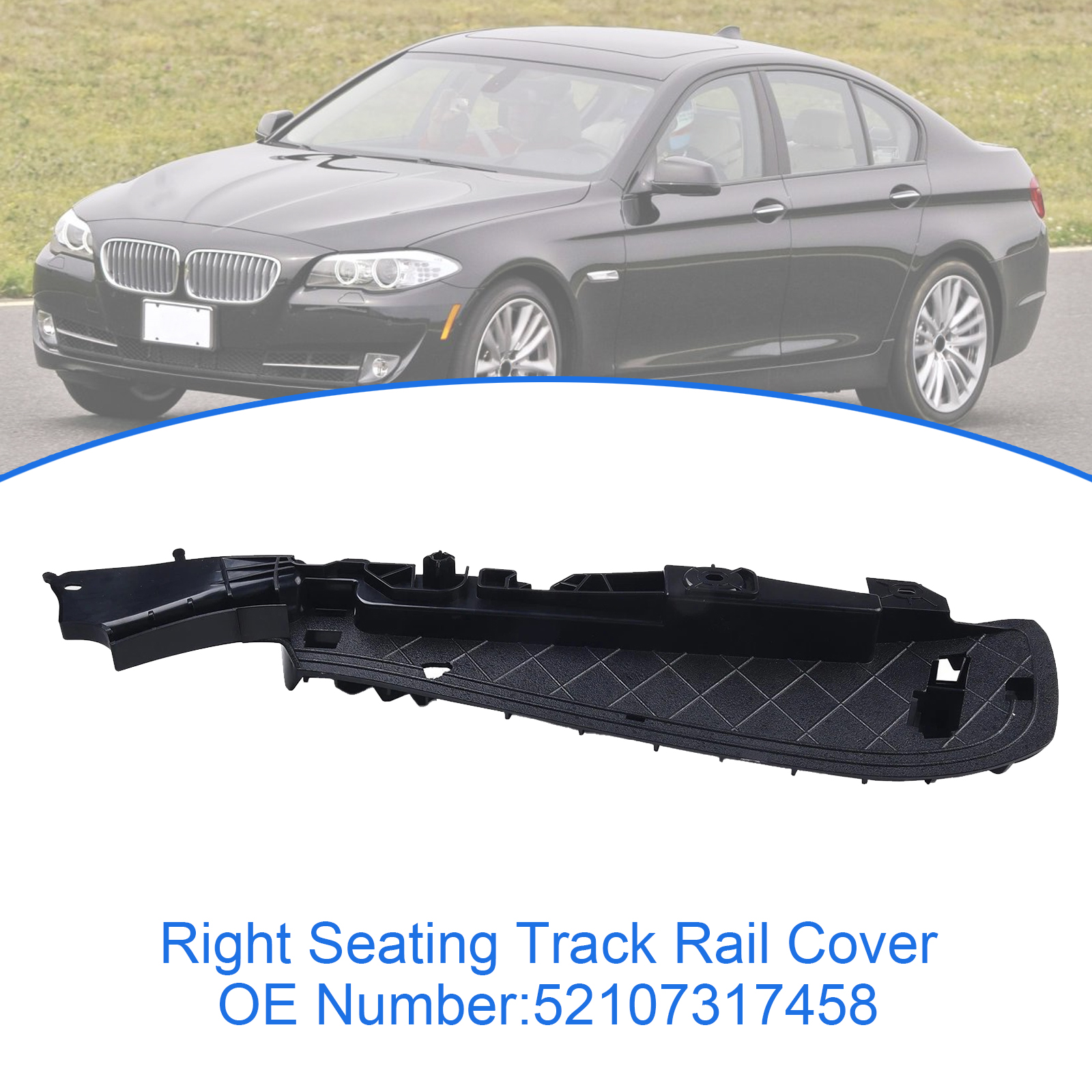2012-2018 BMW X5 X6 Right Support Seating Track Rail Cover 52107317458 Generic
