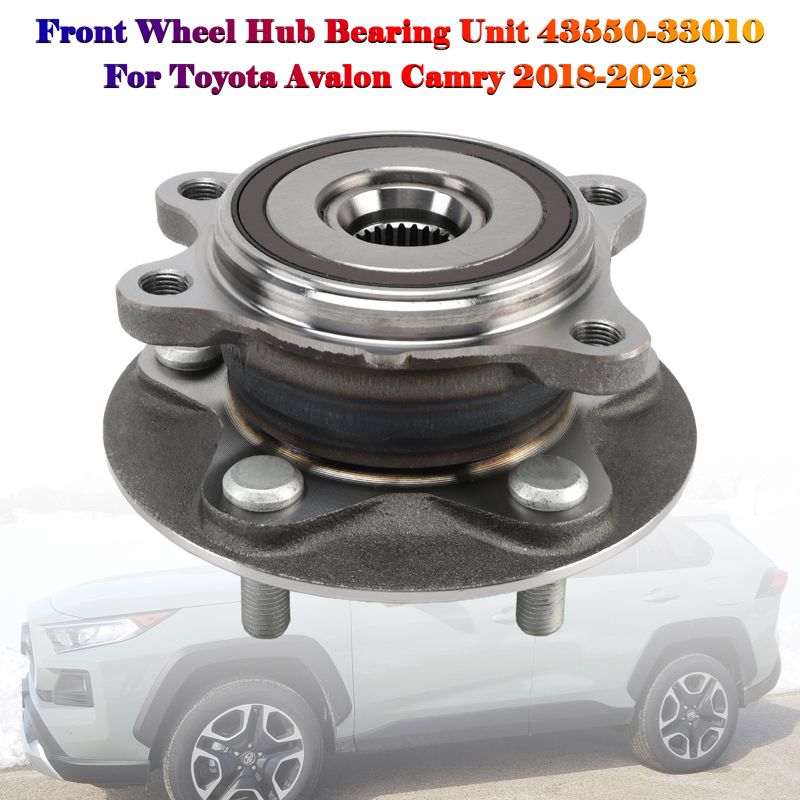 2018-2023 Toyota Camry Front Wheel Hub Bearing Unit 43550-33010 Generic
