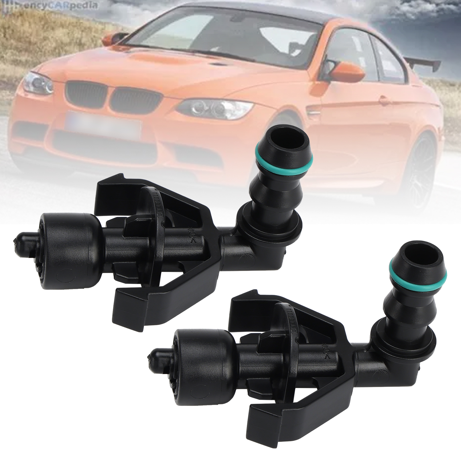 2005-2013 BMW E90 E92 E93 M3 1 Pair Front Headlight Spray Washer Nozzle 61678044541 Generic