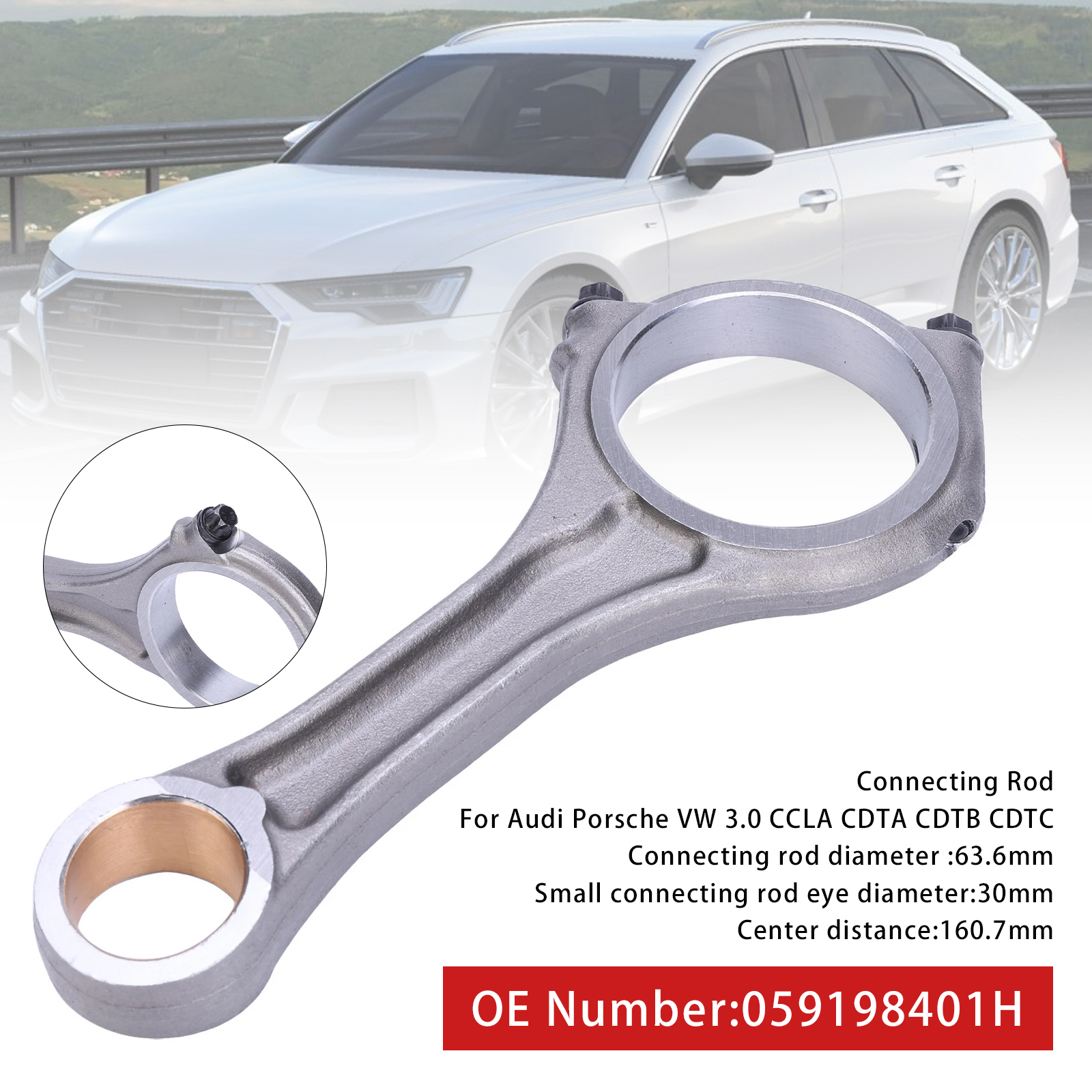 2011-2018 Porsche Macan Panamera Connecting Rod 059198401N 059198401H Generic