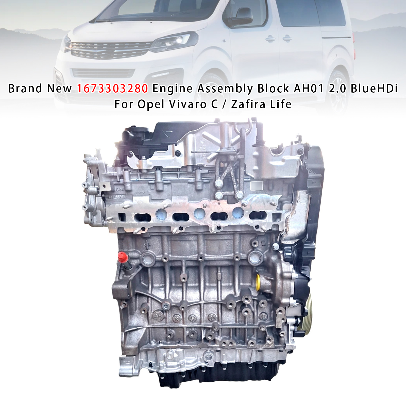 Brand New 1673303280 Engine AH01 2.0 BlueHDi For Opel Vivaro C / Zafira Life