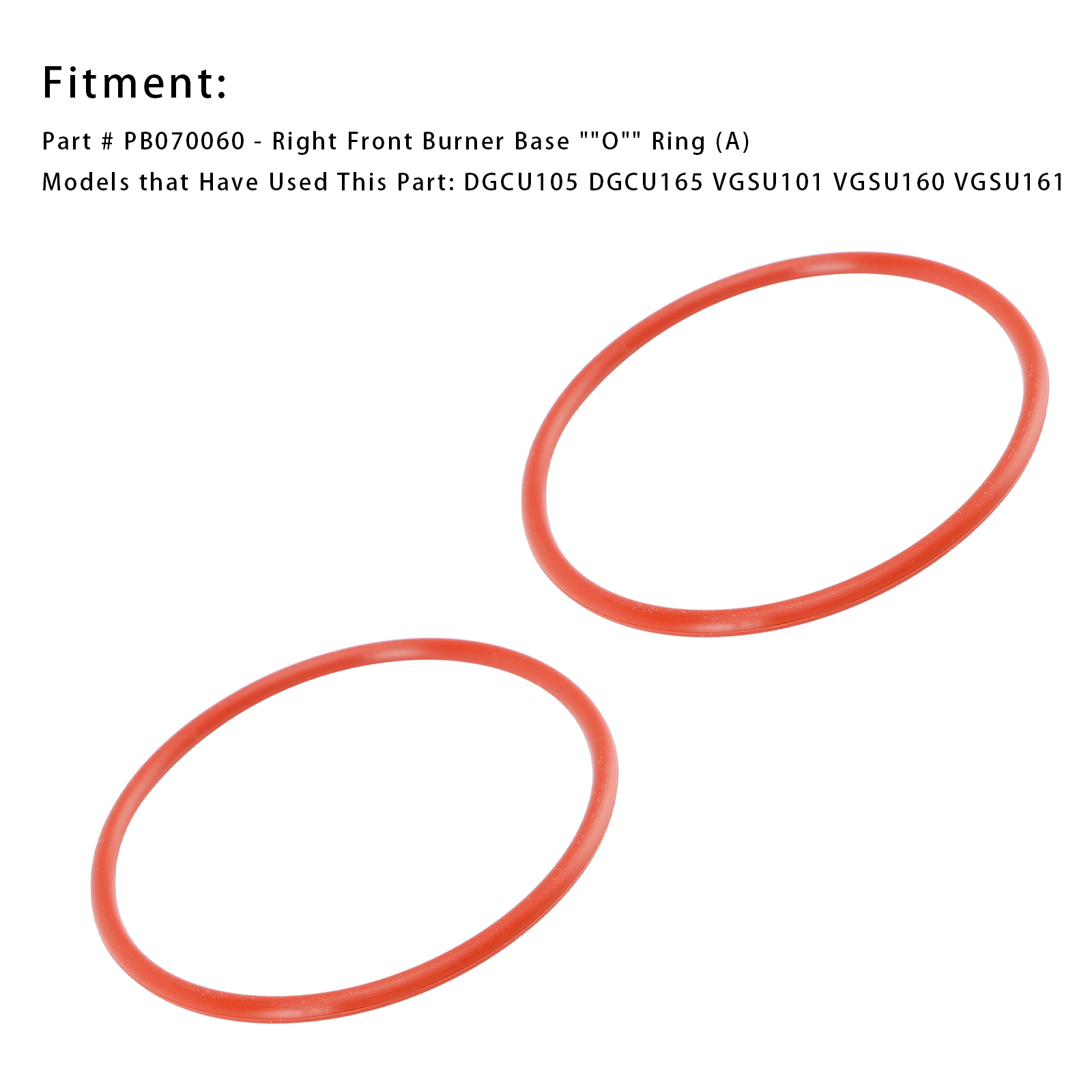 PB070060 O-Ring For Burner Base (A) 2PCS