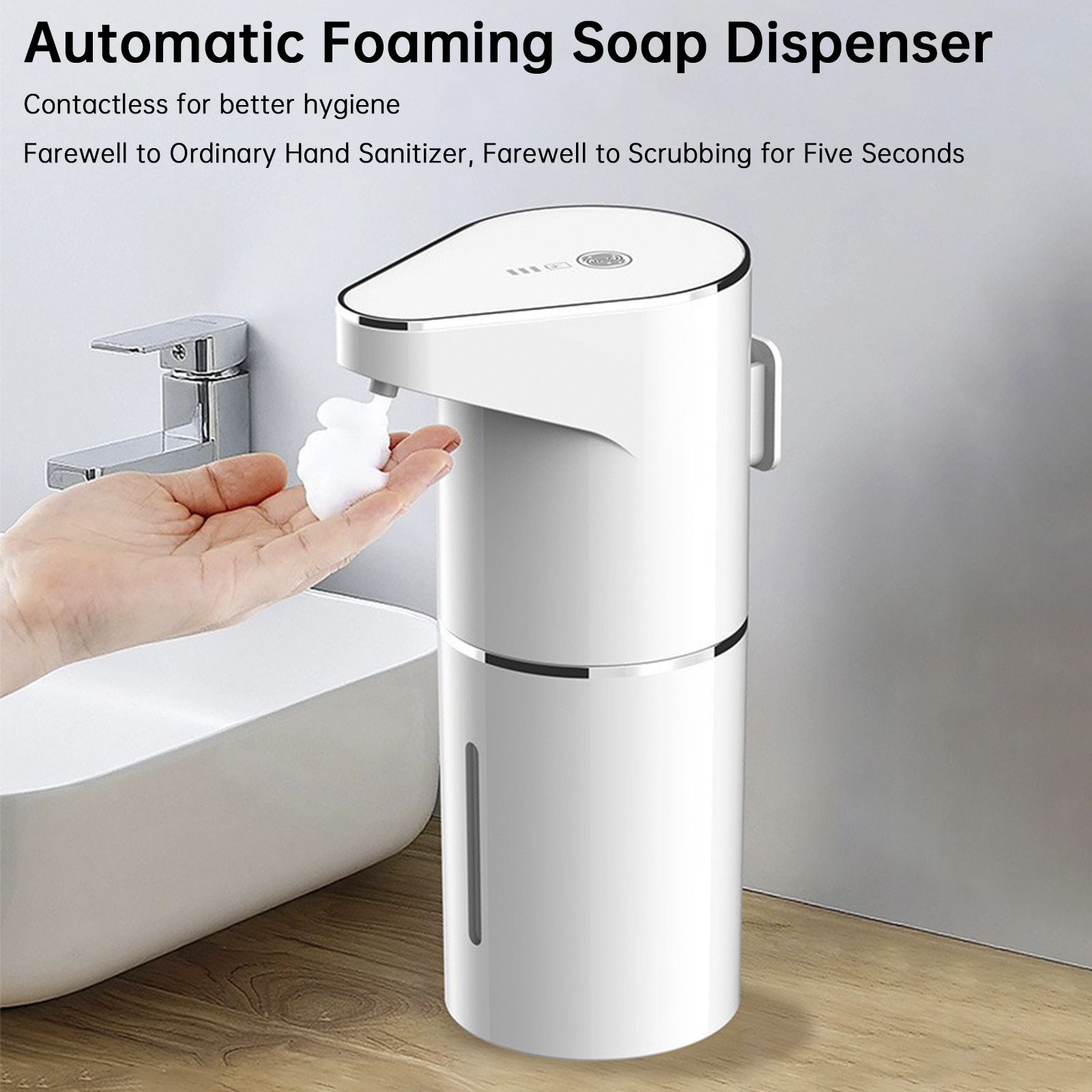 Automatic Foam Soap Dispenser 11.84oz Wall Mount Touchless Hand Soap Dispenser