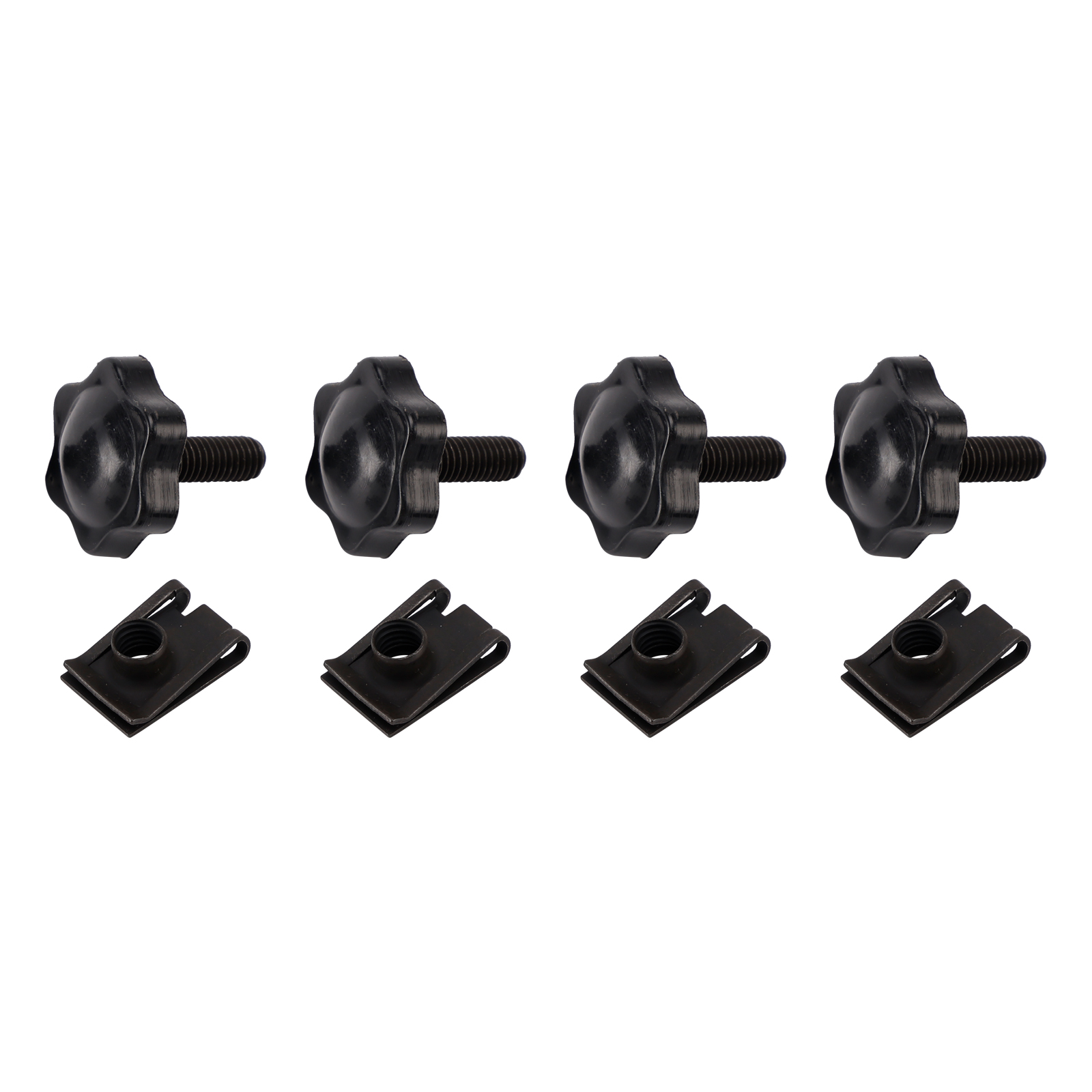 1993-2018 Touring 4 Pack Saddlebag Lock Mounting Theft Deterrent Bolt Screws Black Generic