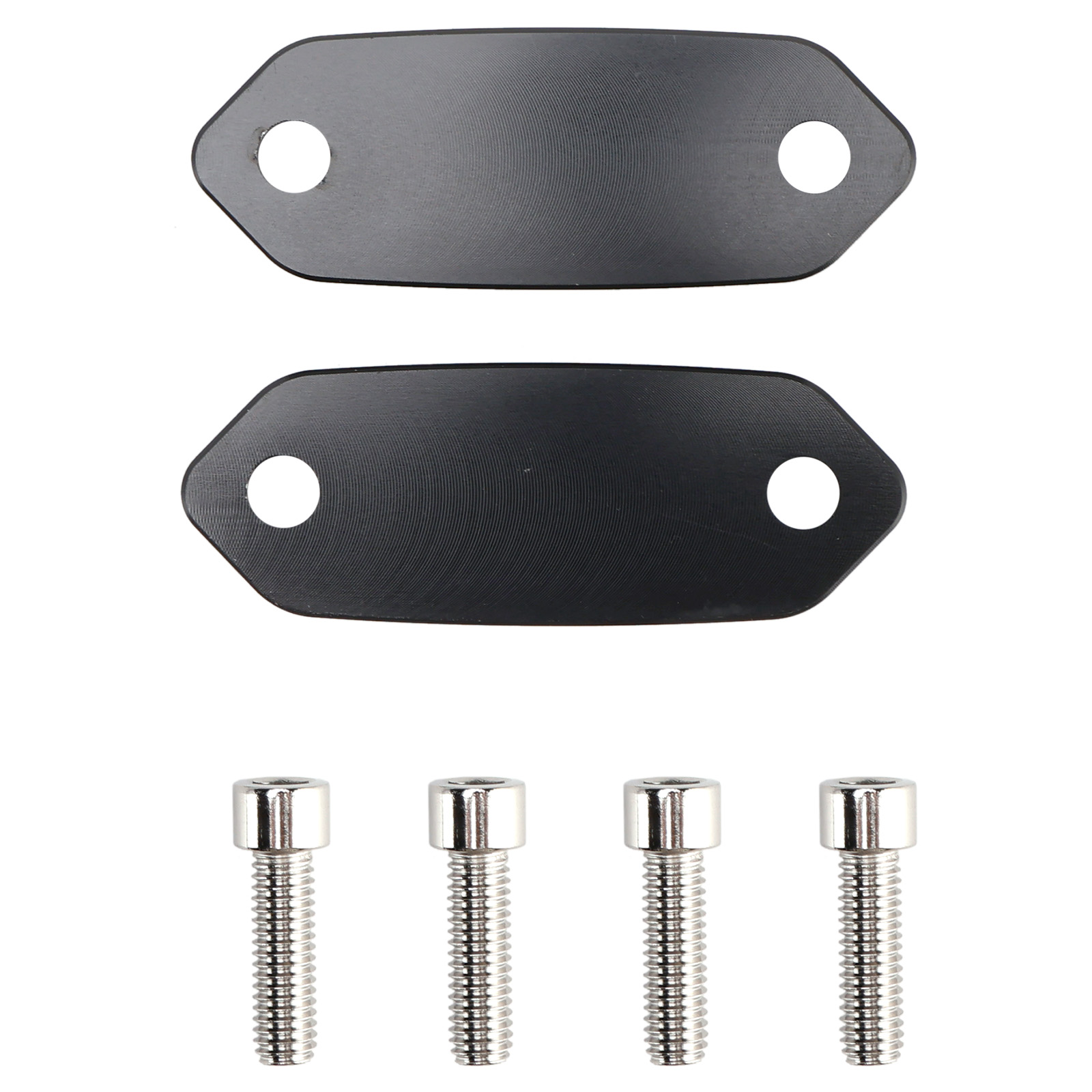 2013-2025 Kawasaki Ninja ZX6R Mirror Block Off Blanking Plates Black Generic