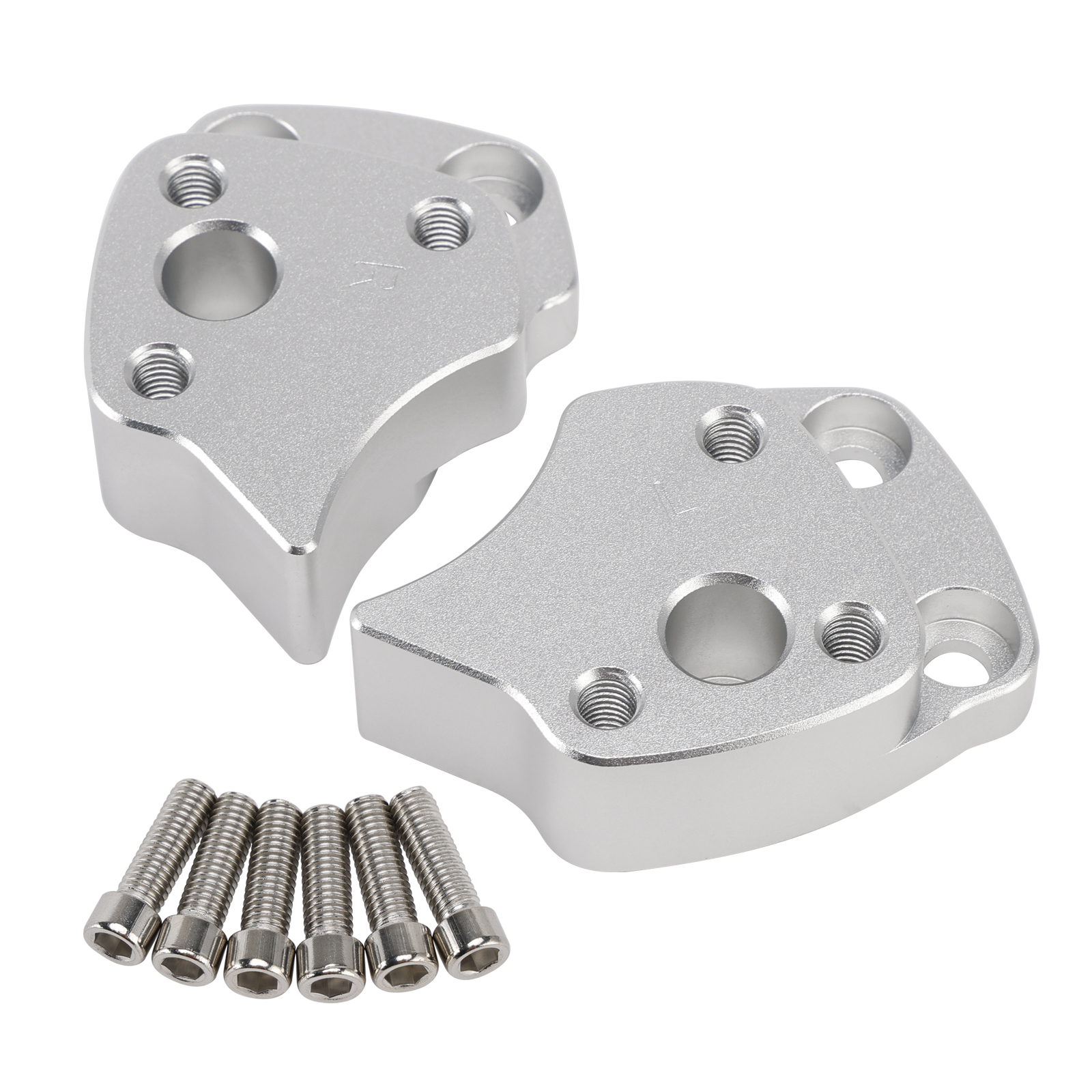 2001-2005 Yamaha FJR CNC 1" inch Handlebar Risers Silver Generic