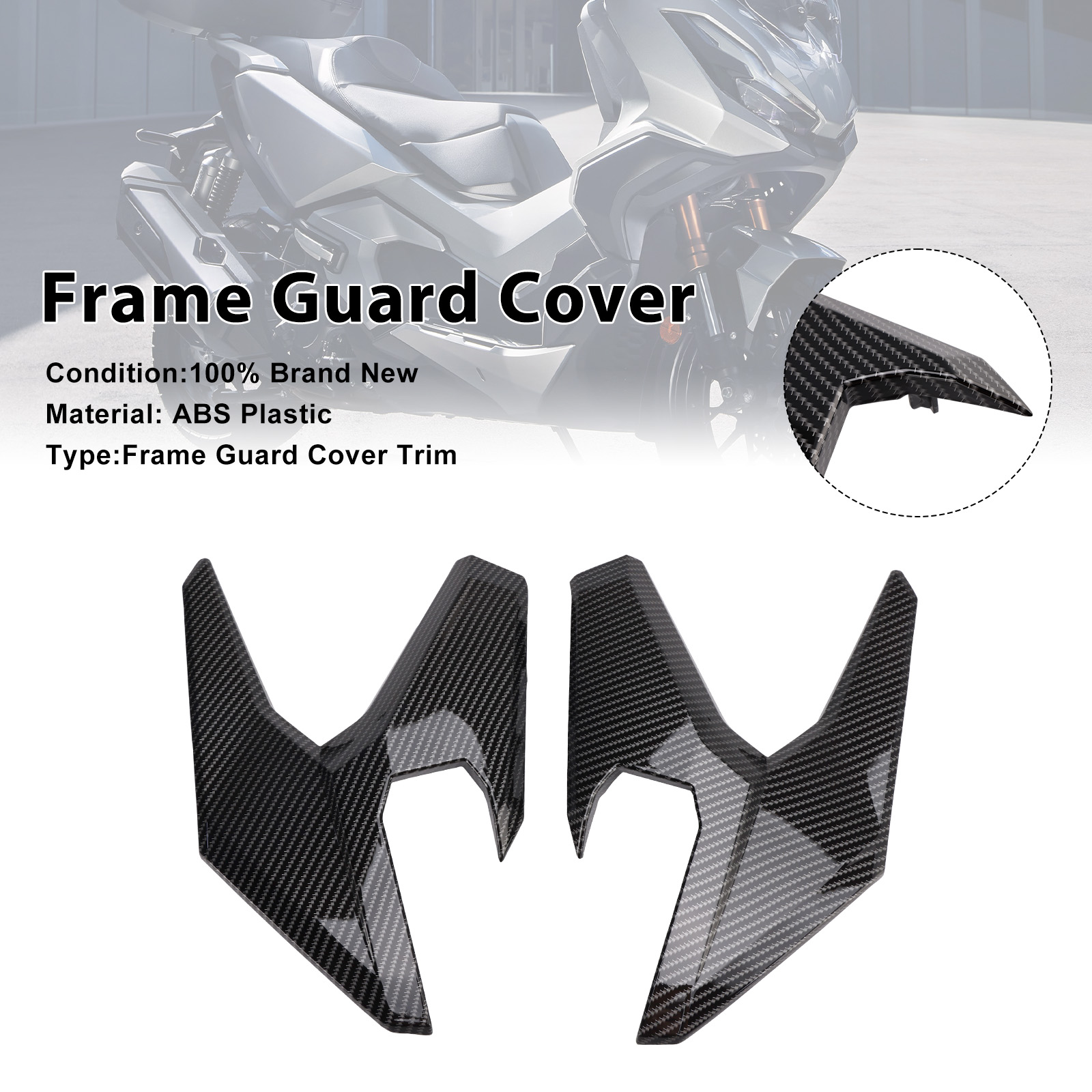 2022-2025 Honda ADV350 Frame Guard Cover Carbon Generic