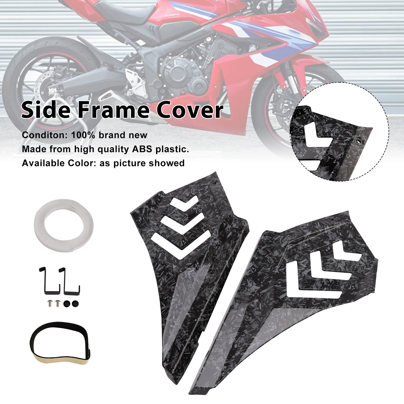 2024-2025 Honda CBR650R Side Frame Cover Forge Generic