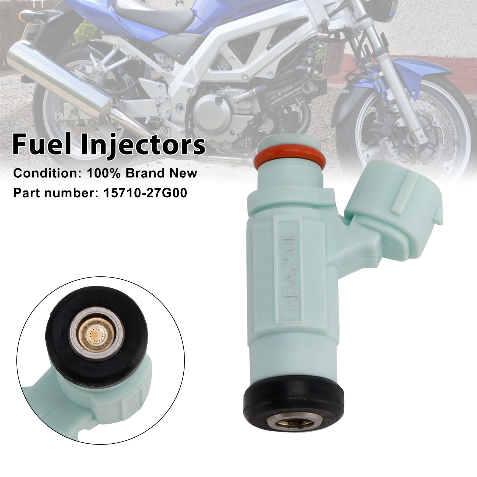 2003-2008 Suzuki SV650/ SV650/ SV650A Fuel Injectors 15710-27G00 Generic