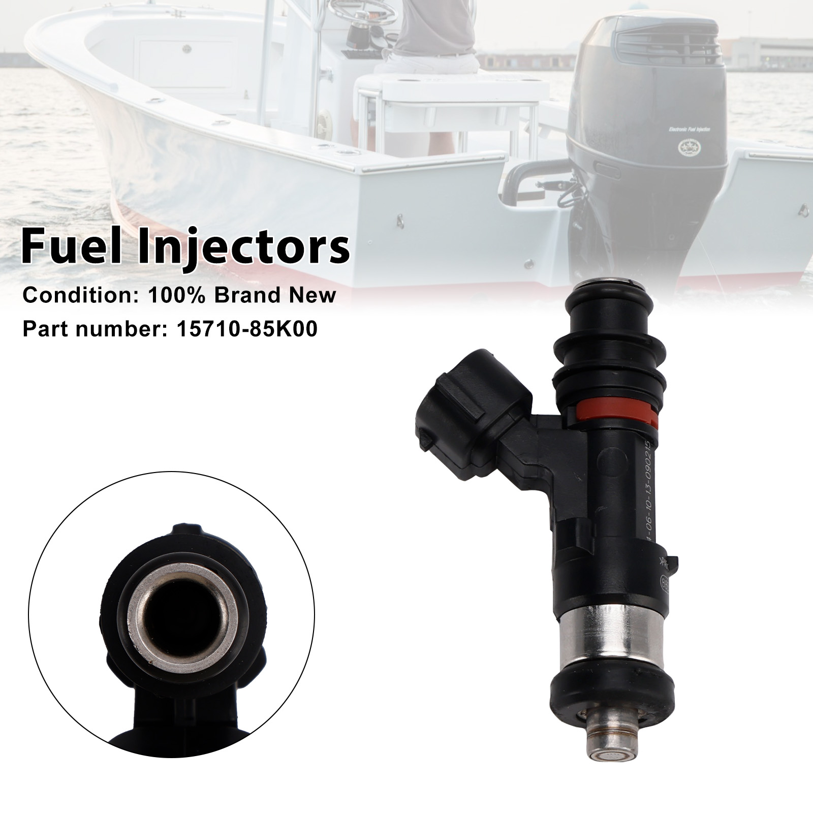 2010-2024 Suzuki Outboard 40HP 50HP 60HP Fuel Injectors 15710-85K00 Generic