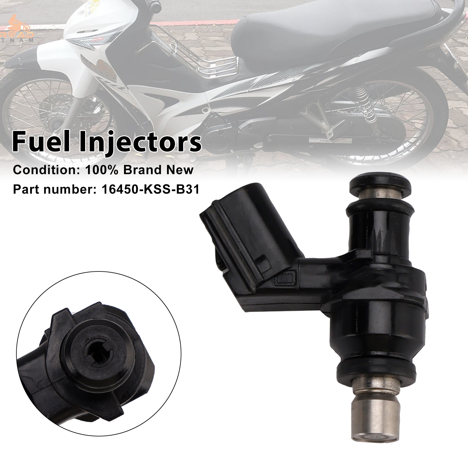 2010 Honda WAVE 110 I Fuel Injectors Fuel Injectors 16450-KSS-B31 Generic