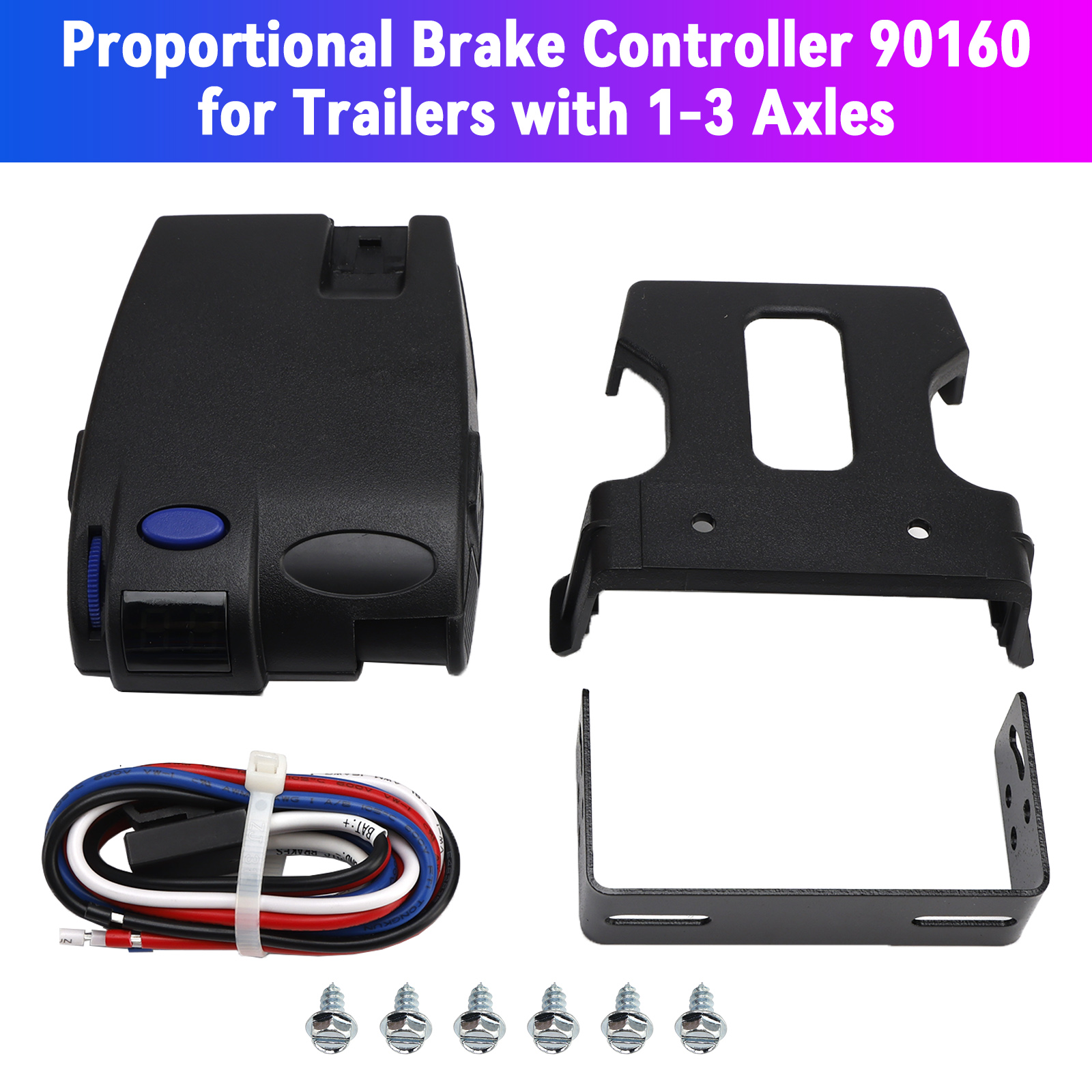 Proportional Brake Controller 90160 for Trailers with 1-3 Axles