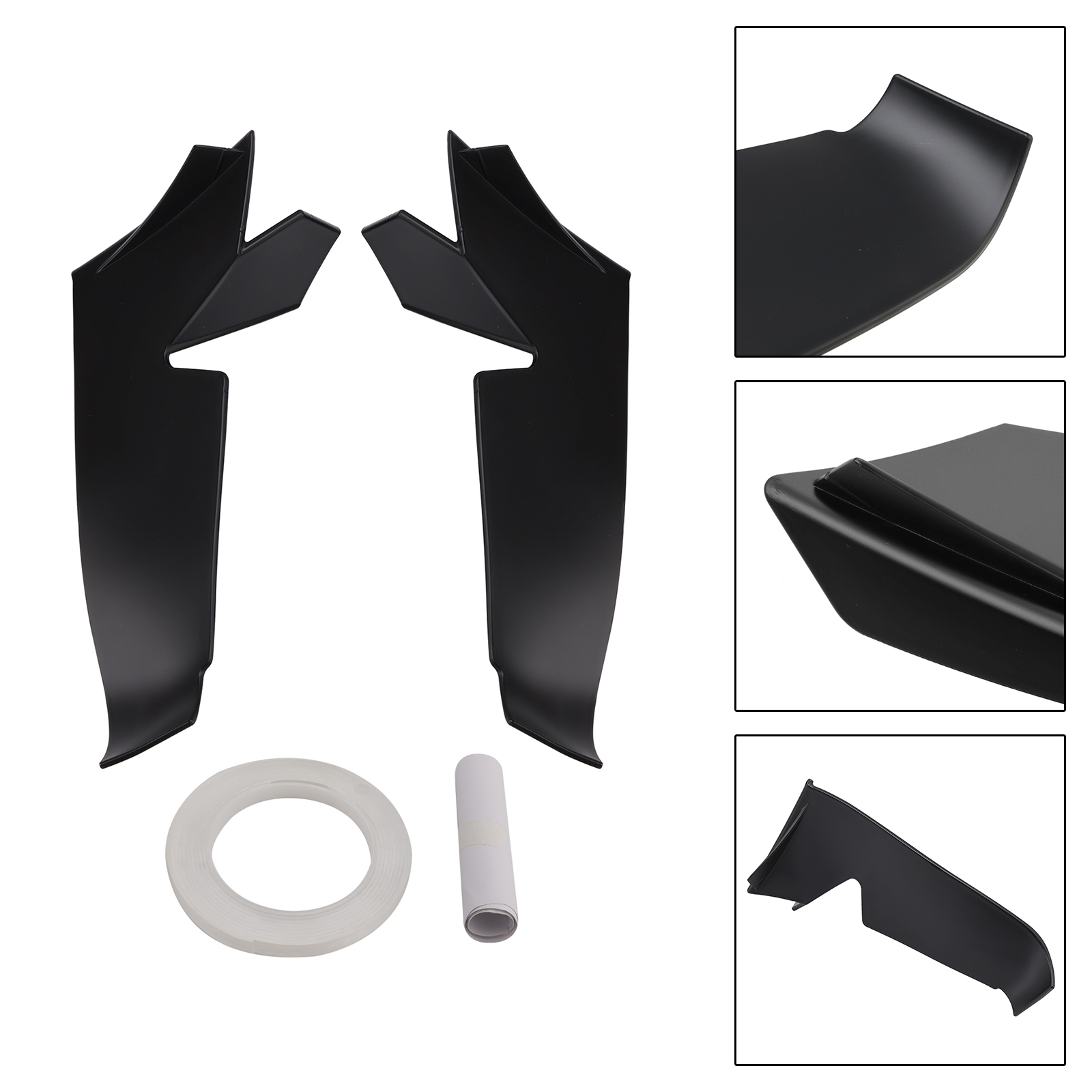 2021-2024 Aprilia RSV4 Front Spoiler Wind Winglets Black Generic