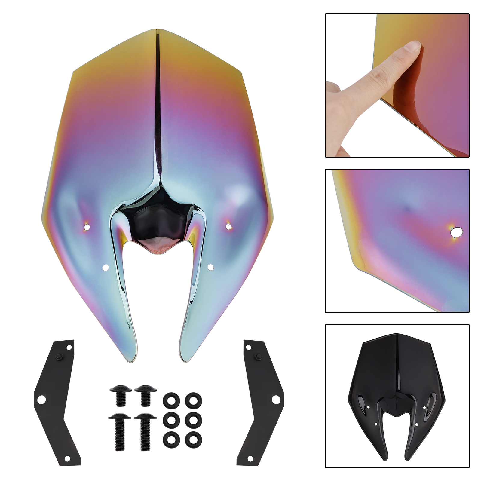 2025 Kawasaki Z900 Windscreen Windshield + Bracket Iridium Generic