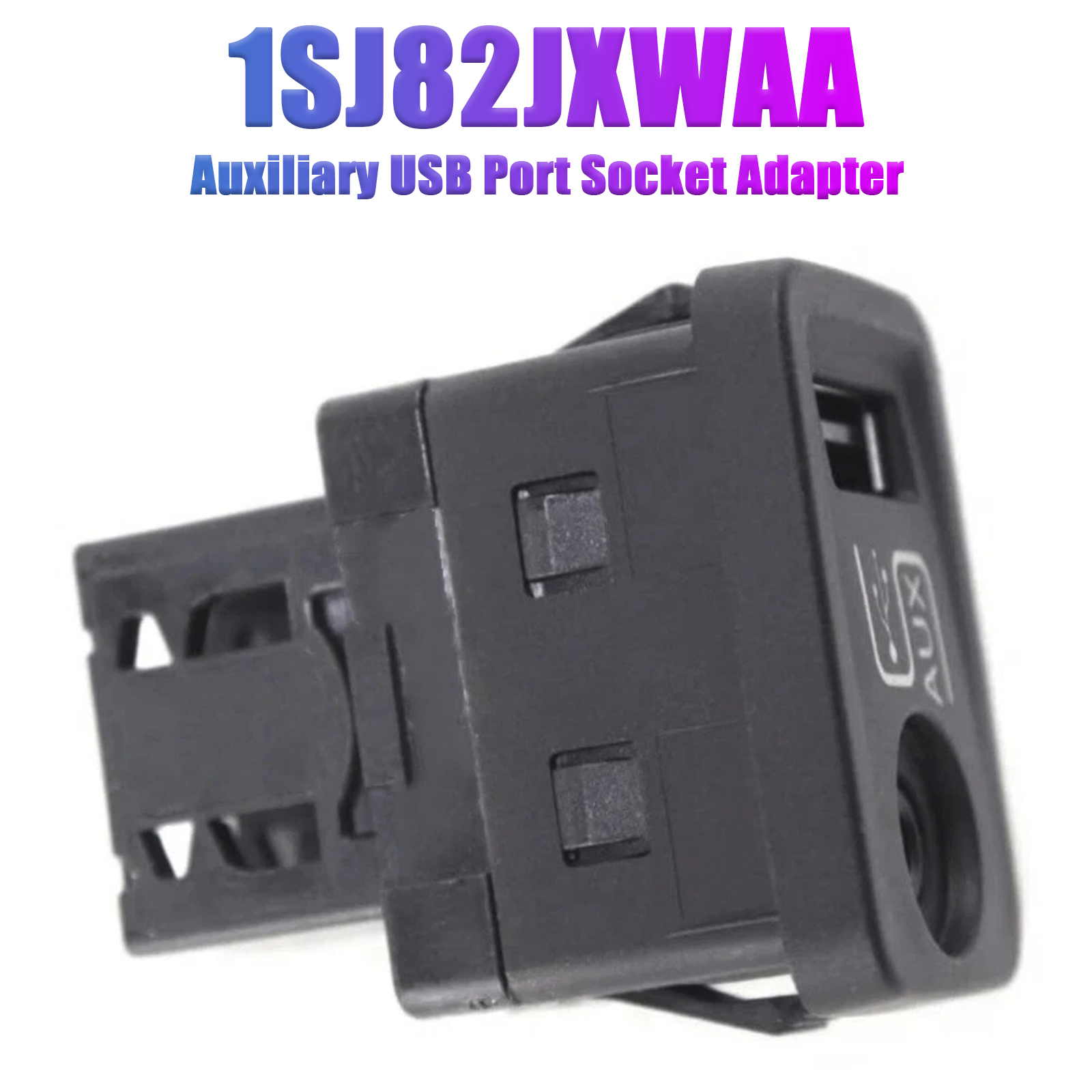 2012-2014 Fiat 500 Auxiliary USB Port Socket Adapter 1SJ82JXWAA Generic