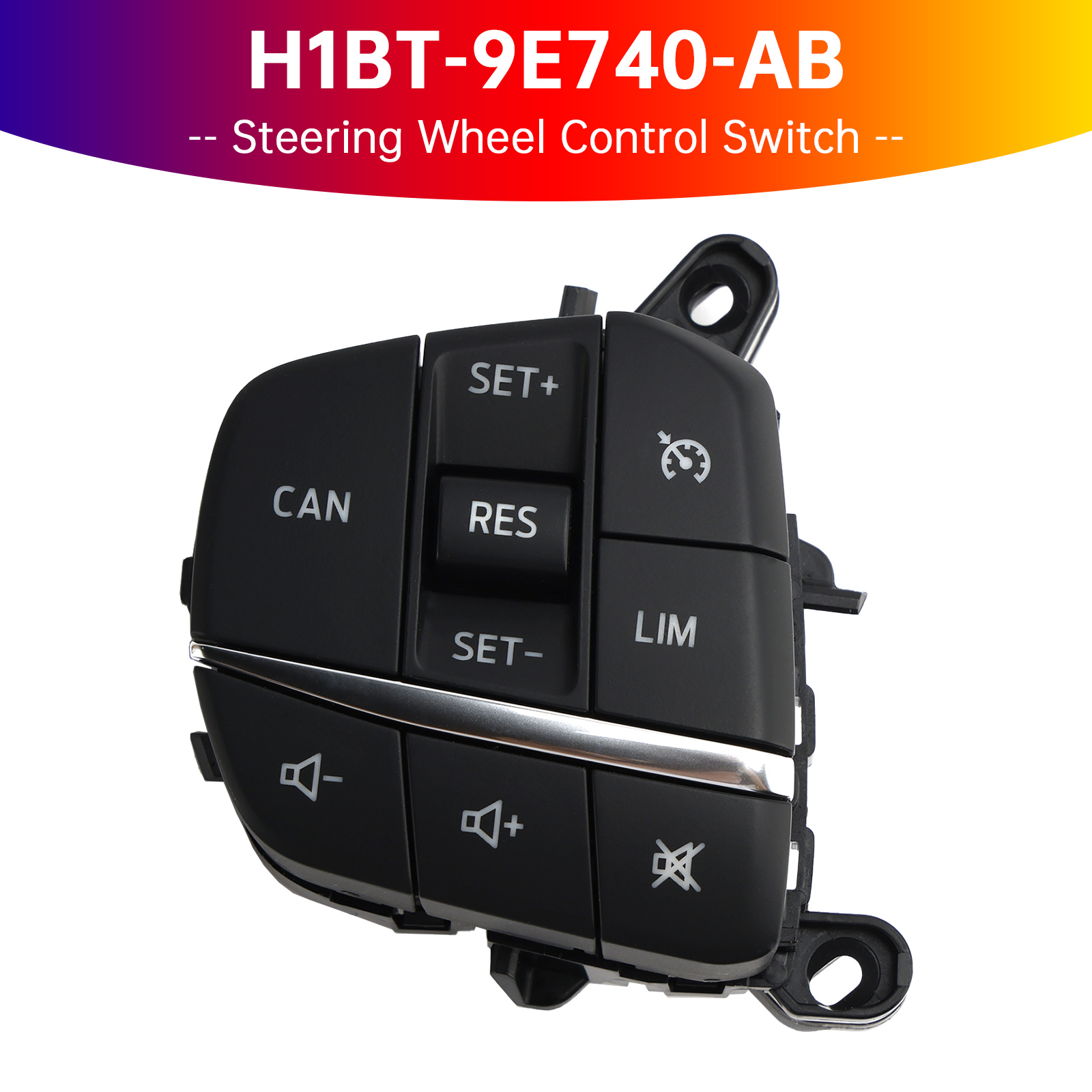 2009-2024 Ford Fiesta Focus Transit Custom Steering Wheel Control Switch H1BT-9E740-AB Generic