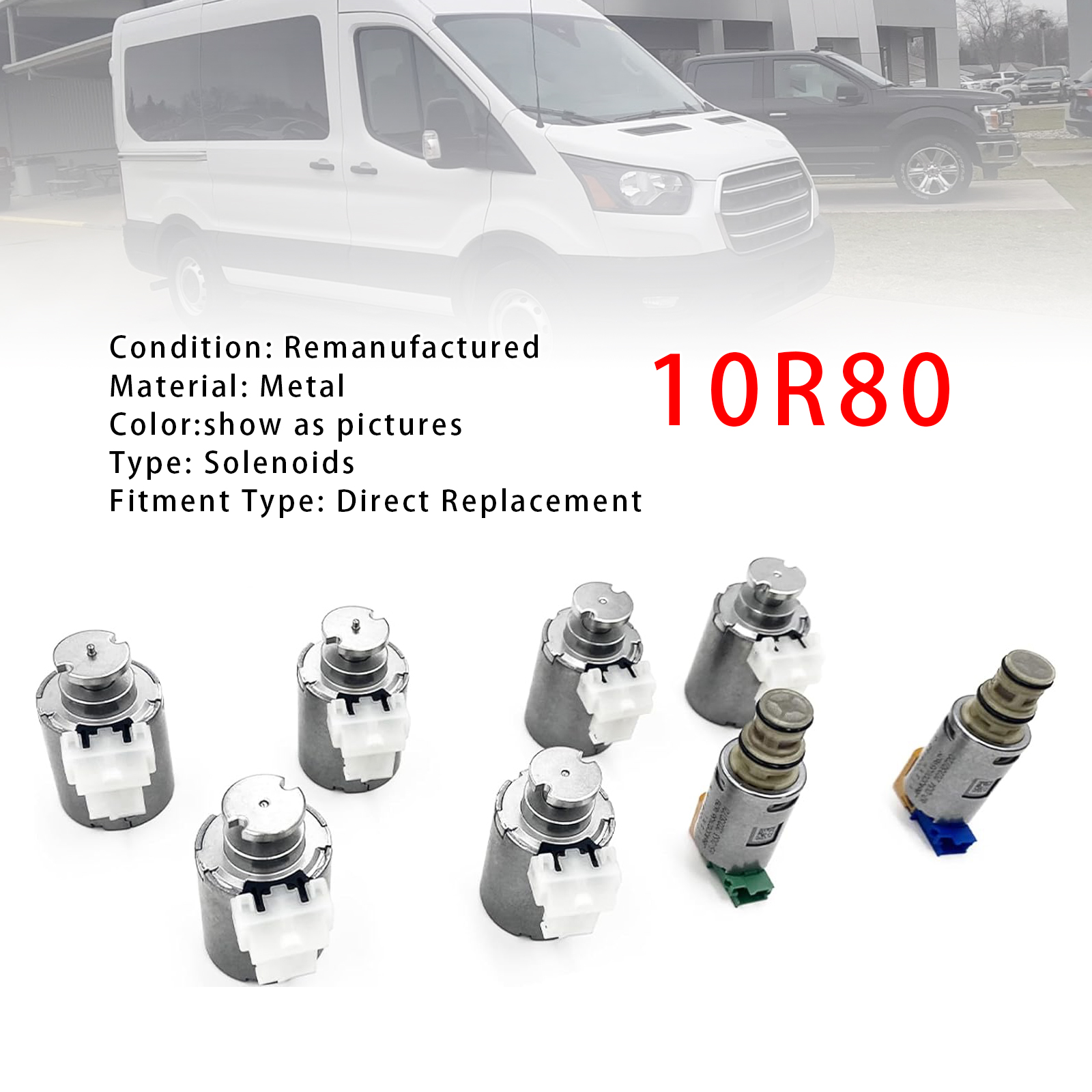 2018-on Truck Endeavour Everest Expedition 8PCS 10R80 Automatic Transmission Solenoid Kit Generic