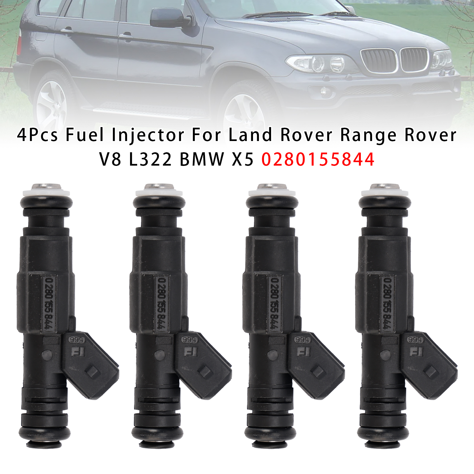 2000-2006 BMW X5 Petrol SUV 4.4i 4Pcs Fuel Injector 0280155844 Generic