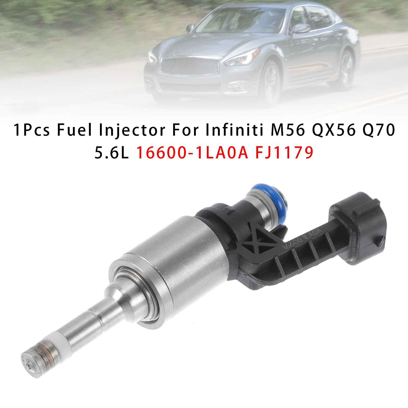 2011-2017 Infiniti Q70 QX80 QX56 M56 1Pcs Fuel Injector 16600-1LA0A FJ1179 Generic