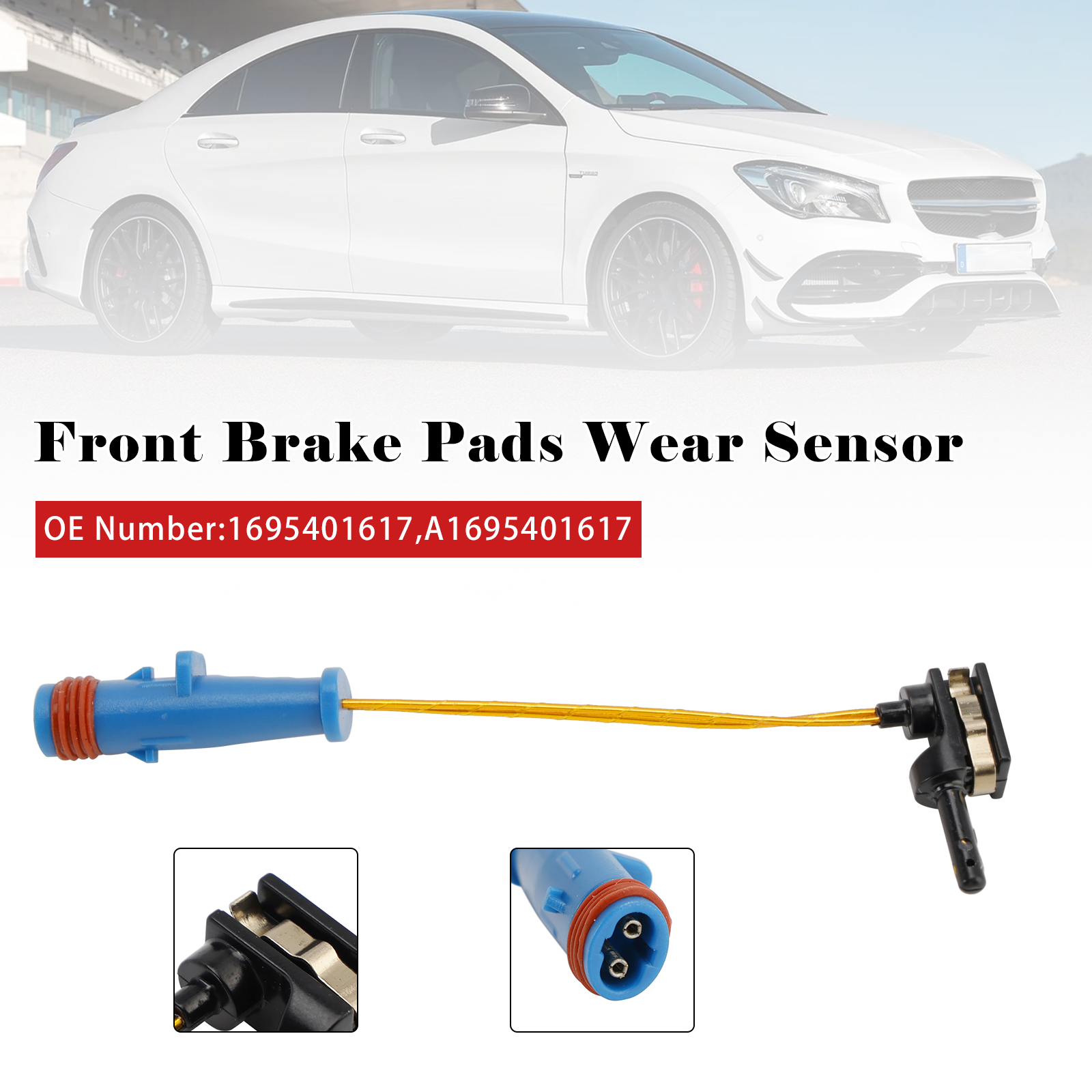 Mercedes-Benz E-Class 213 Front Brake Pads Wear Sensor A1695401617 Generic