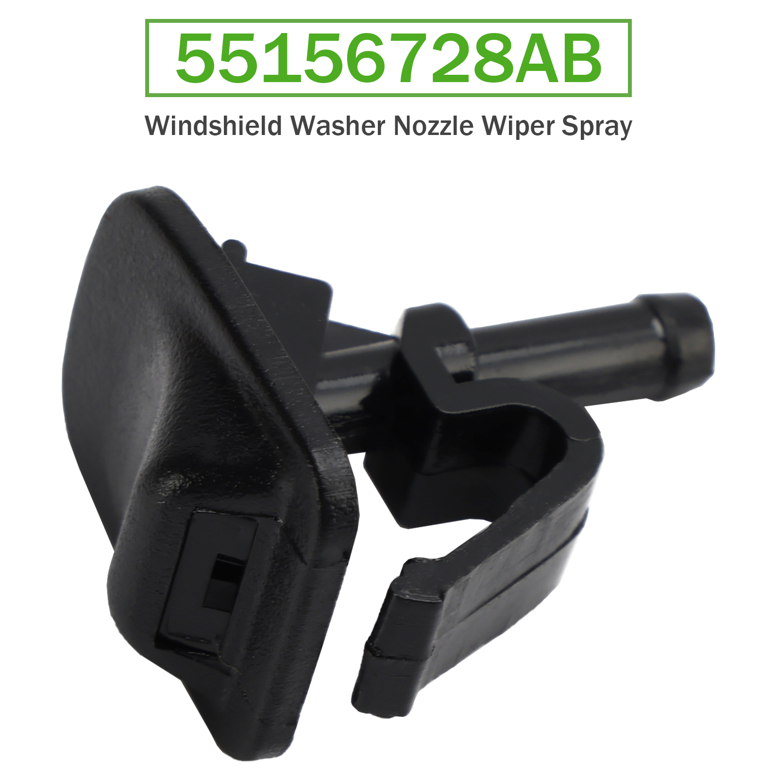2002-2012 Jeep Wrangler JK T Windshield Washer Nozzle Wiper Spray 55156728AB Generic