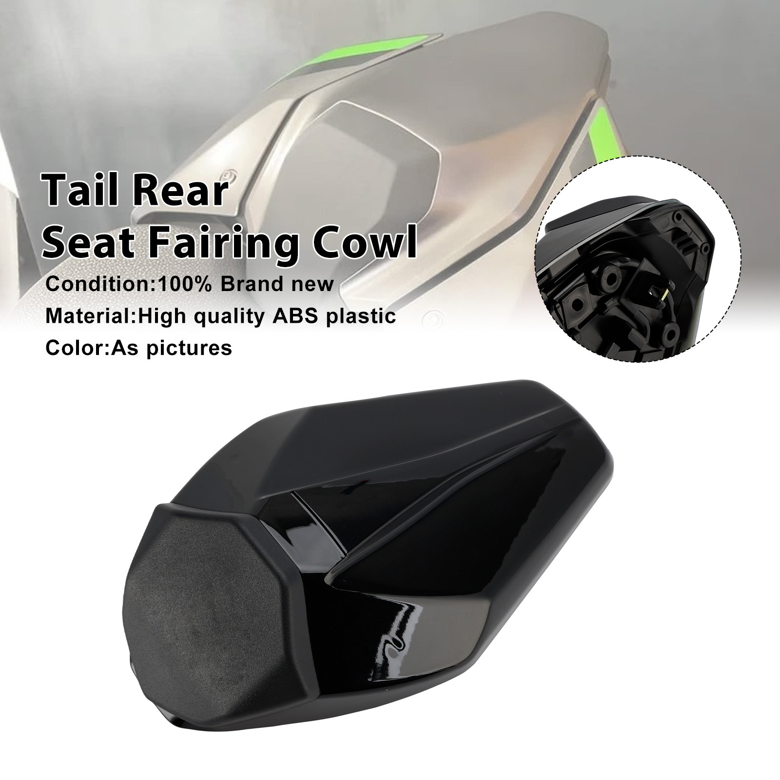 2025-2026 Kawasaki Z900 Z900SE Tail Rear Seat Fairing Cowl Black Generic