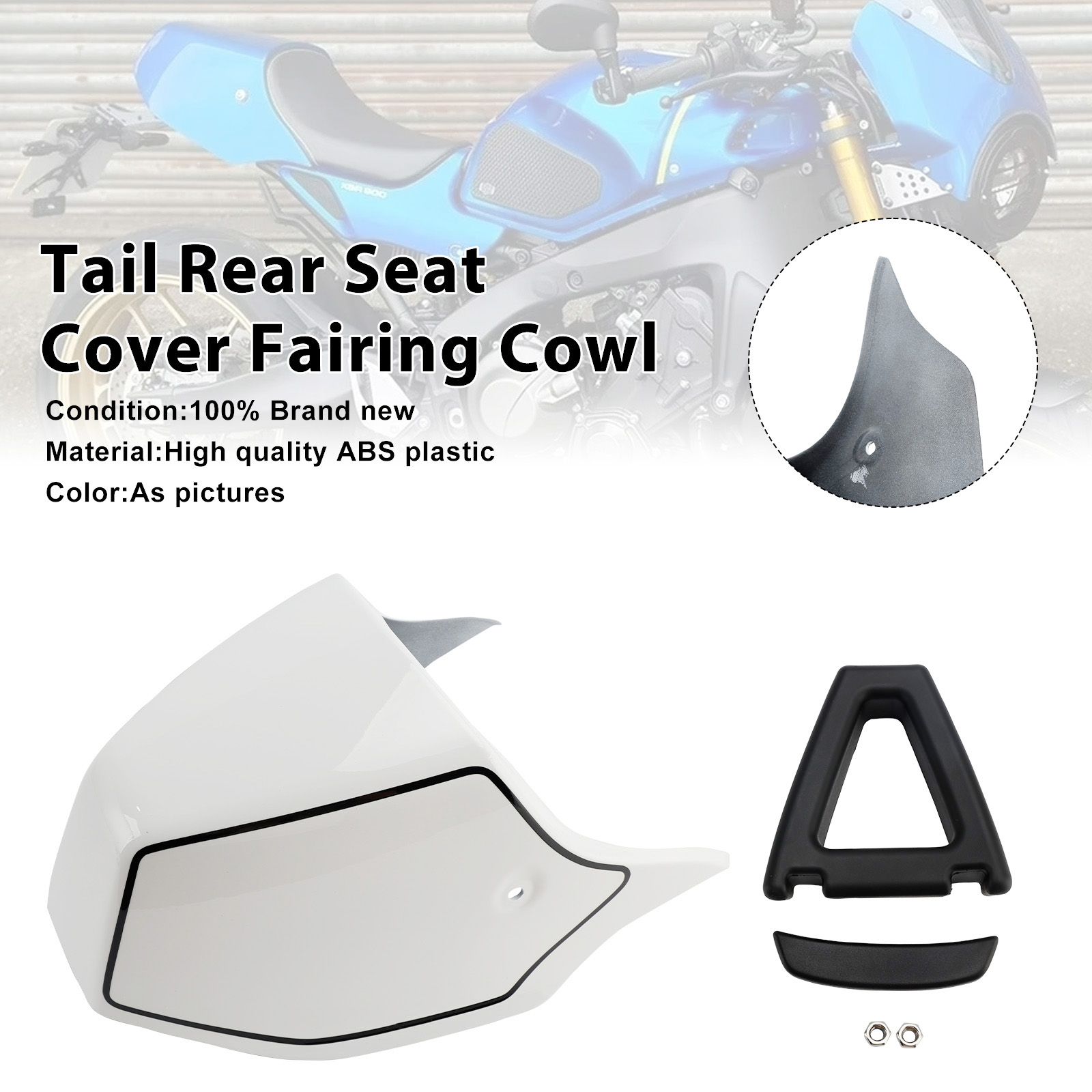 2022-2025 Yamaha XSR900 Tail Rear Seat Cover Fairing Cowl White Generic