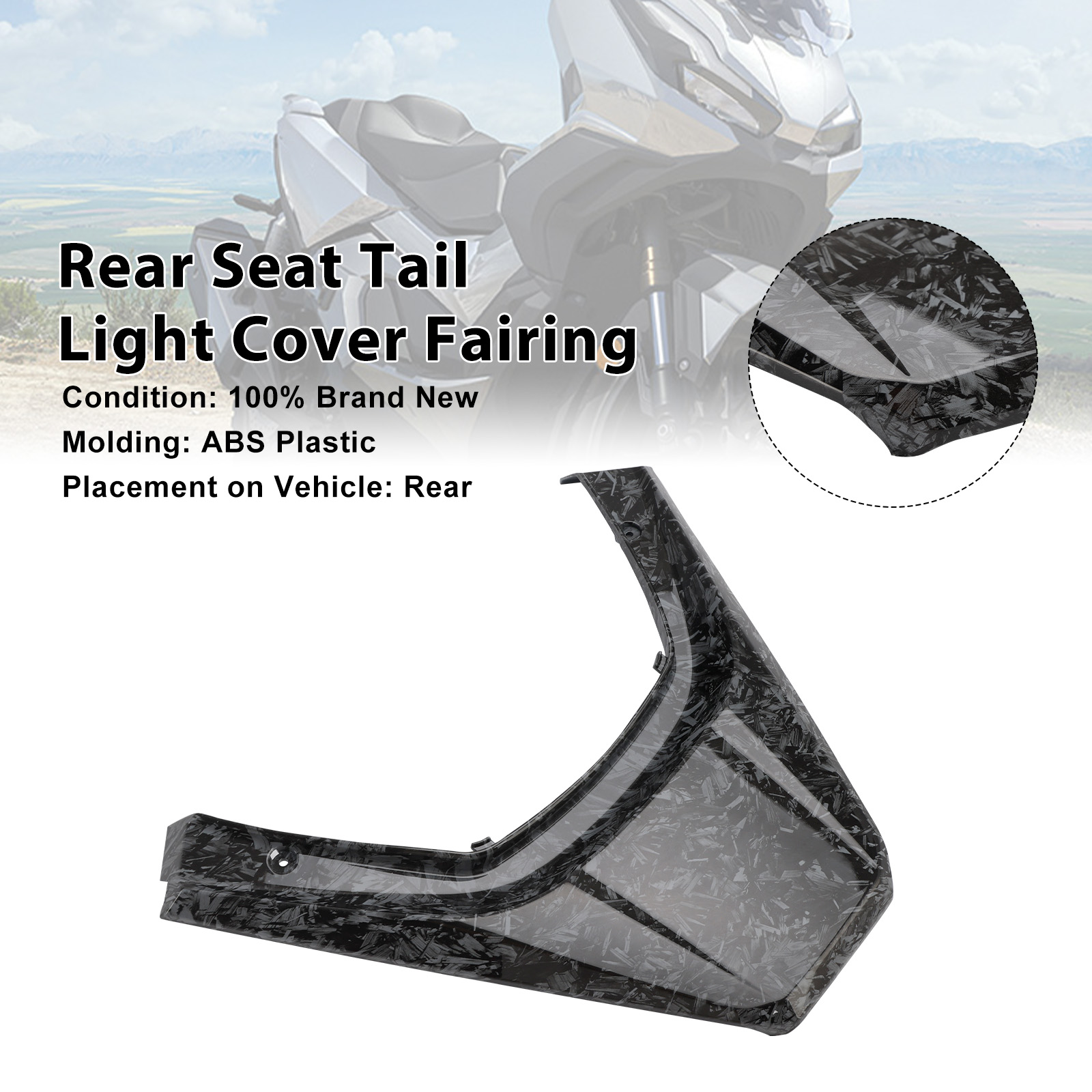 2022-2025 Honda ADV350 Rear Seat Tail Light Cover Fairing Forge Generic