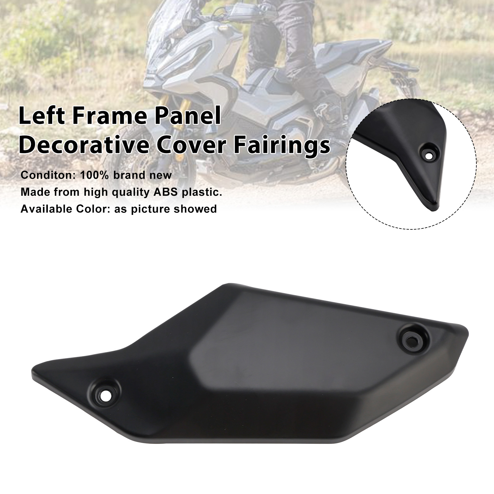 2021-2025 Honda X-ADV 750 Left Frame Panel Decorative Cover Fairings Black Generic