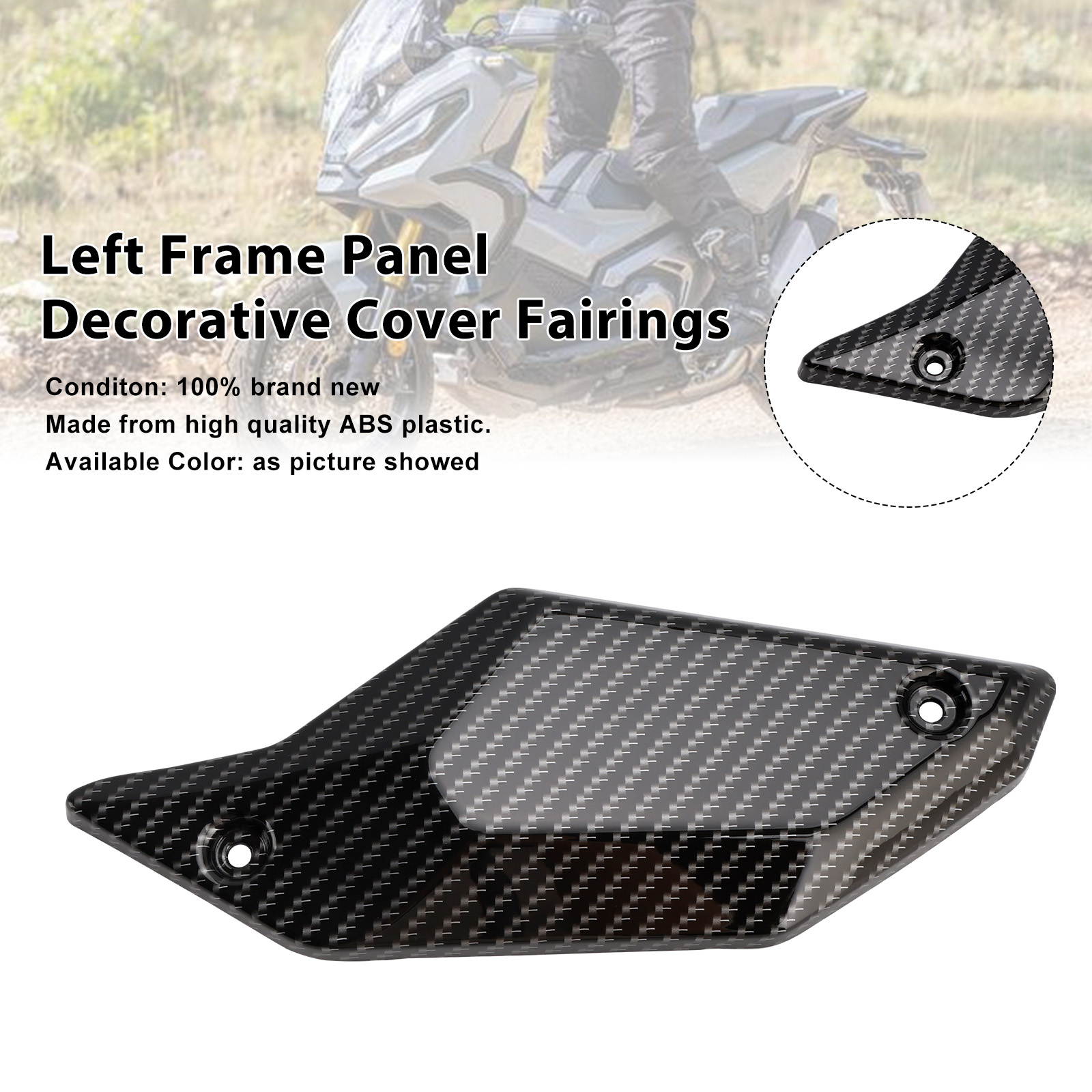2021-2025 Honda X-ADV 750 Left Frame Panel Decorative Cover Fairings Carbon Generic