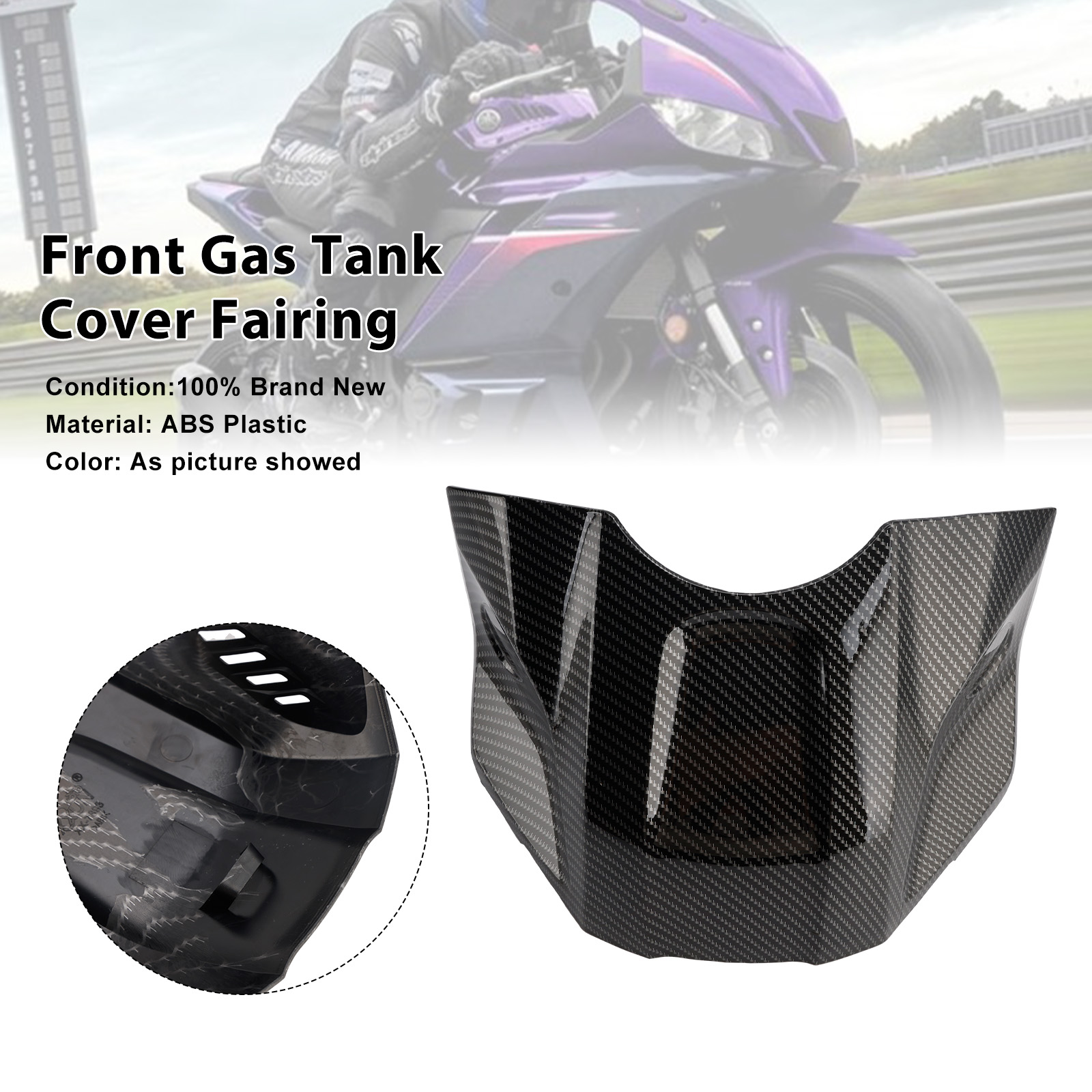 2025-2026 Yamaha YZF-R3 YZF-R25 Front Gas Tank Cover Fairing Carbon Generic