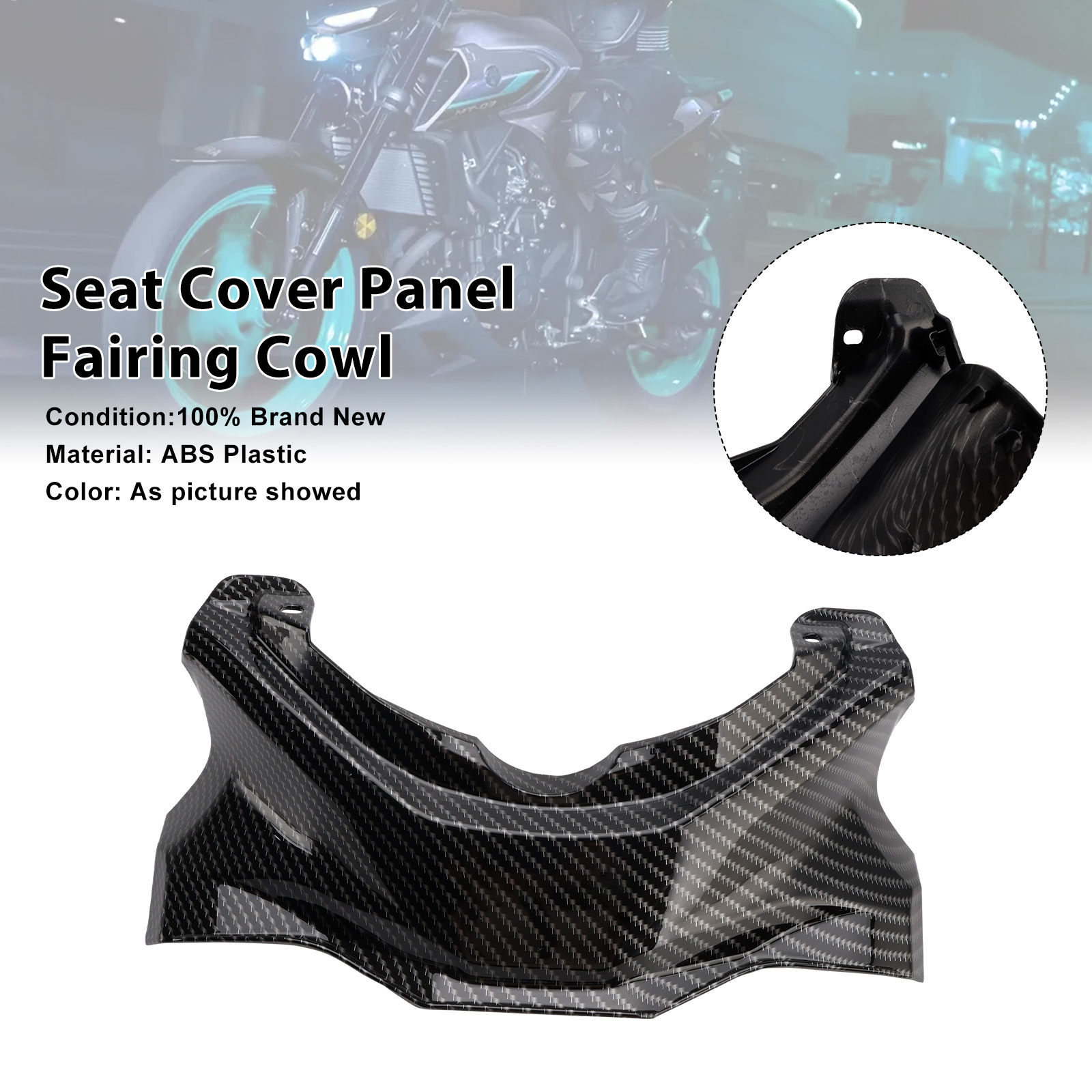 2025-2026 Yamaha YZF-R3 YZF-R25 MT-03 Seat Cover Panel Fairing Cowl Carbon Generic
