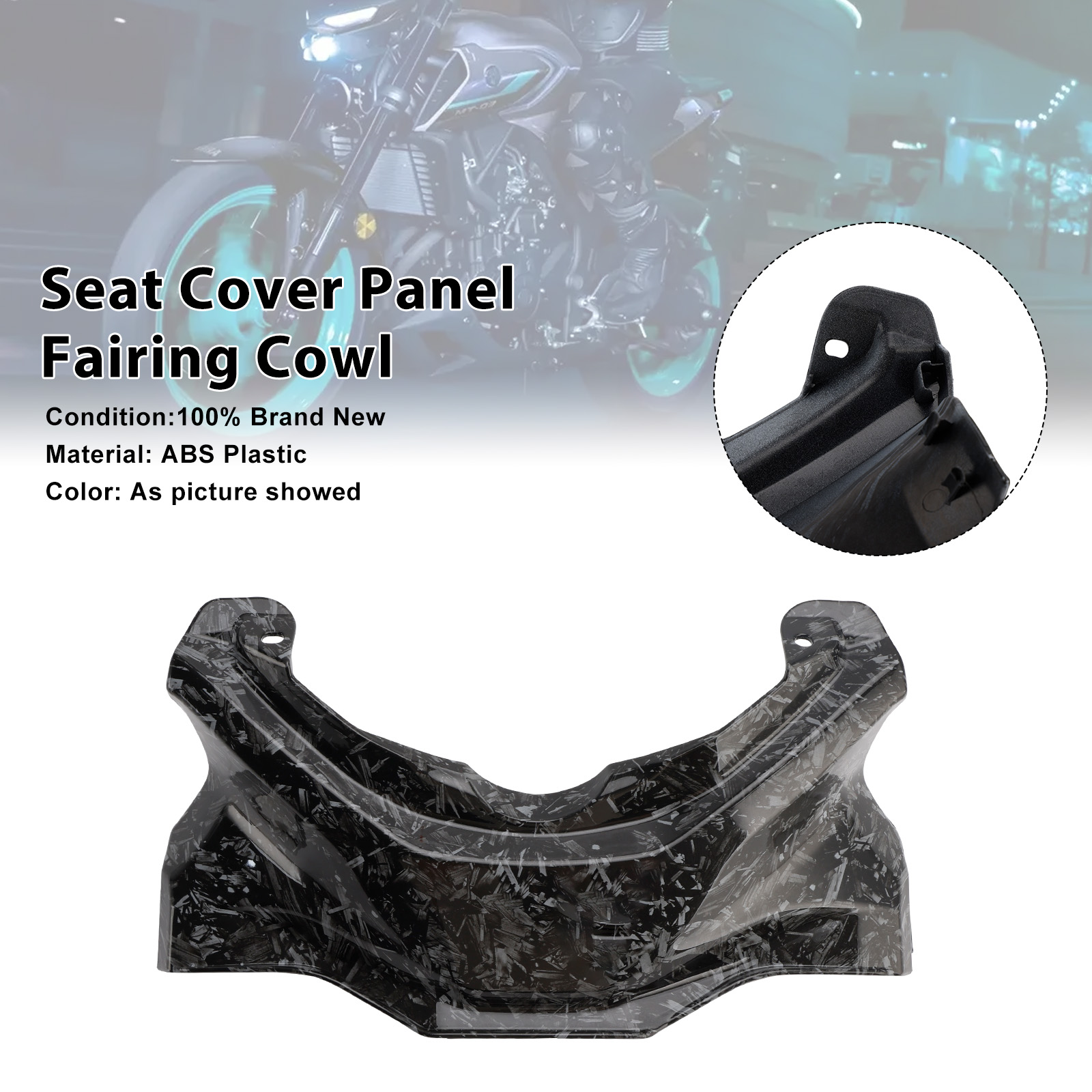 2025-2026 Yamaha YZF-R3 YZF-R25 MT-03 Seat Cover Panel Fairing Cowl Forge Generic