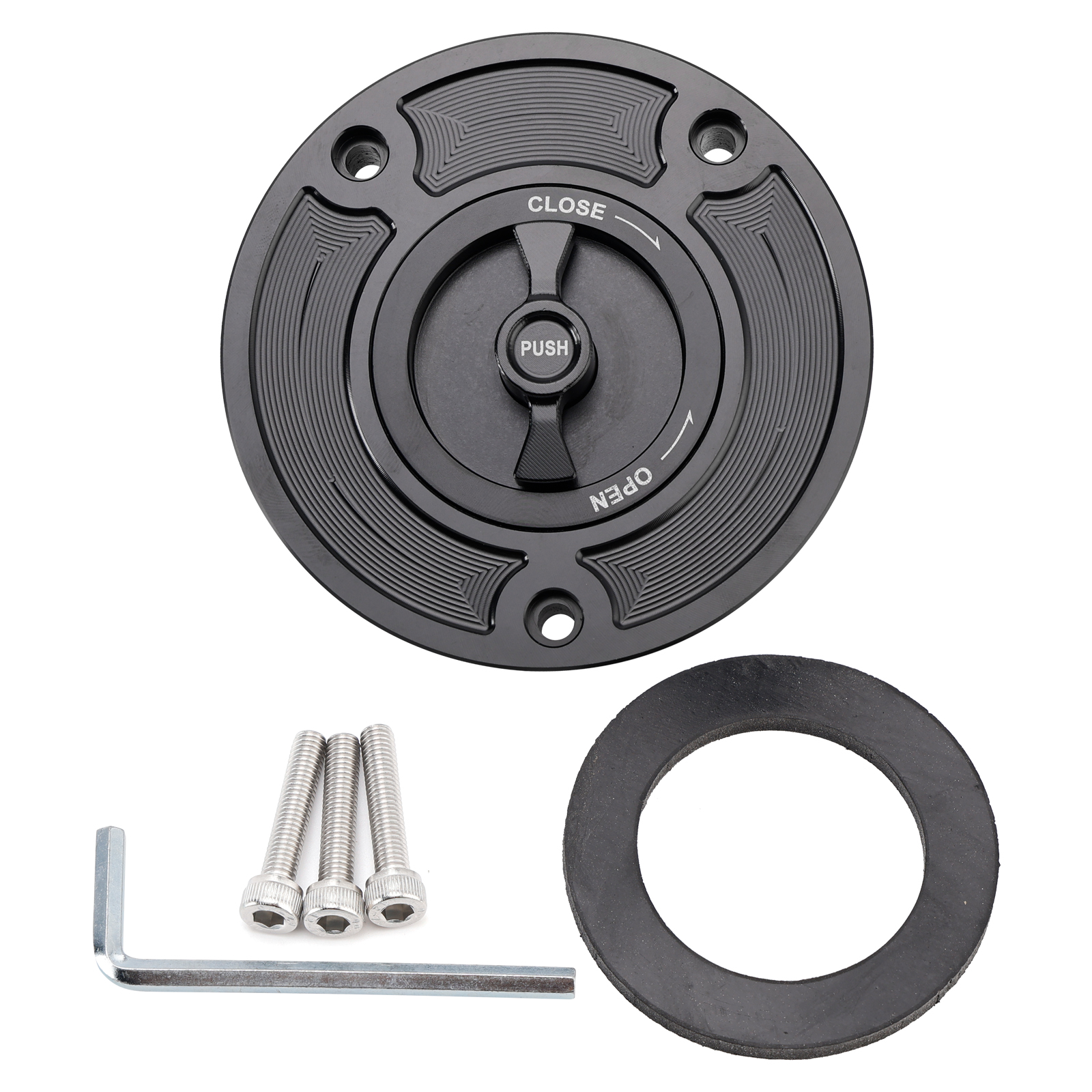 2003-2025 Suzuki GSXR 600 GSX-R 750 1000 Quick Release Keyless Fuel Gas Cap 107mm Black Generic