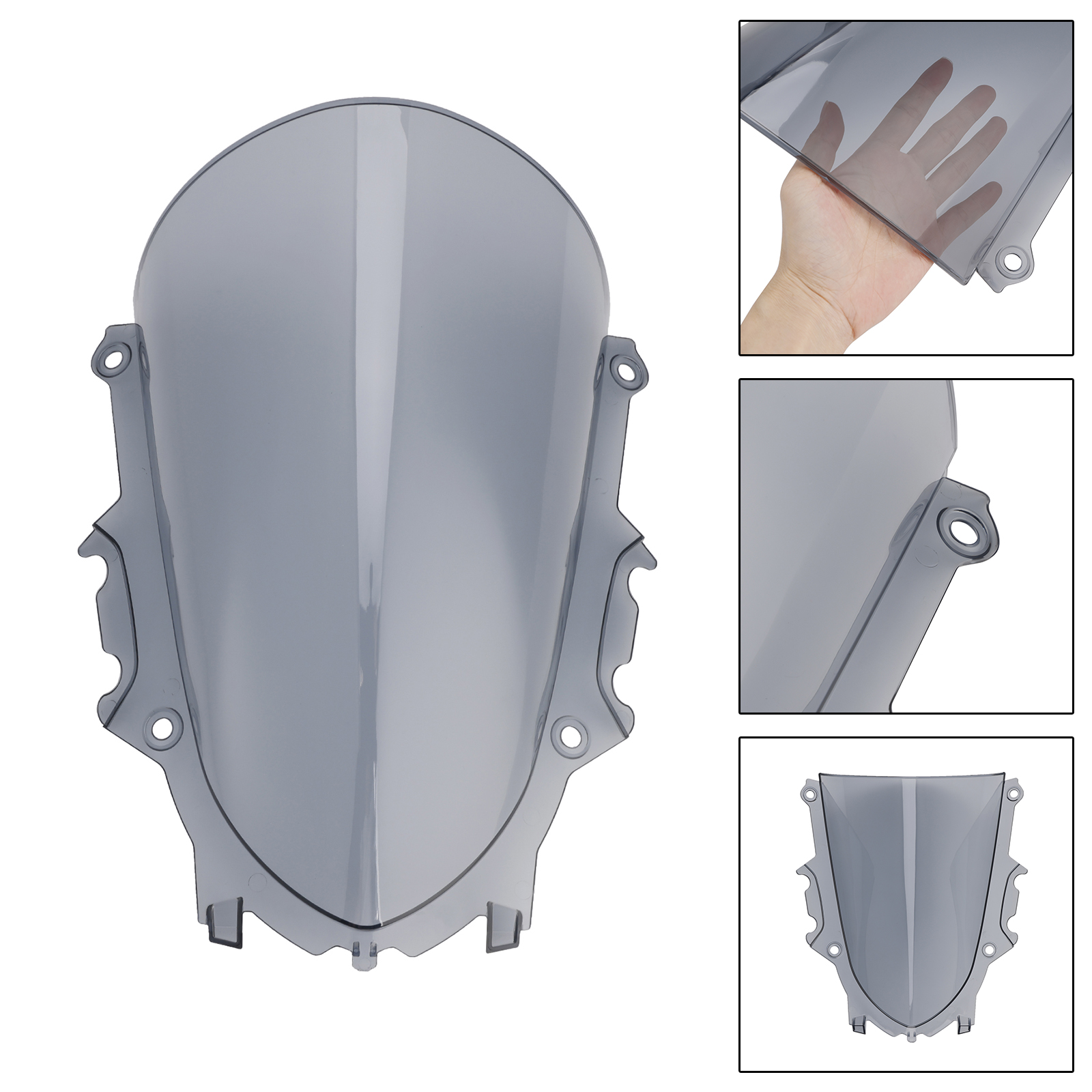 2019-2025 YAMAHA YZF-R3 YZF-R25 Windshield WindScreen Gray Generic
