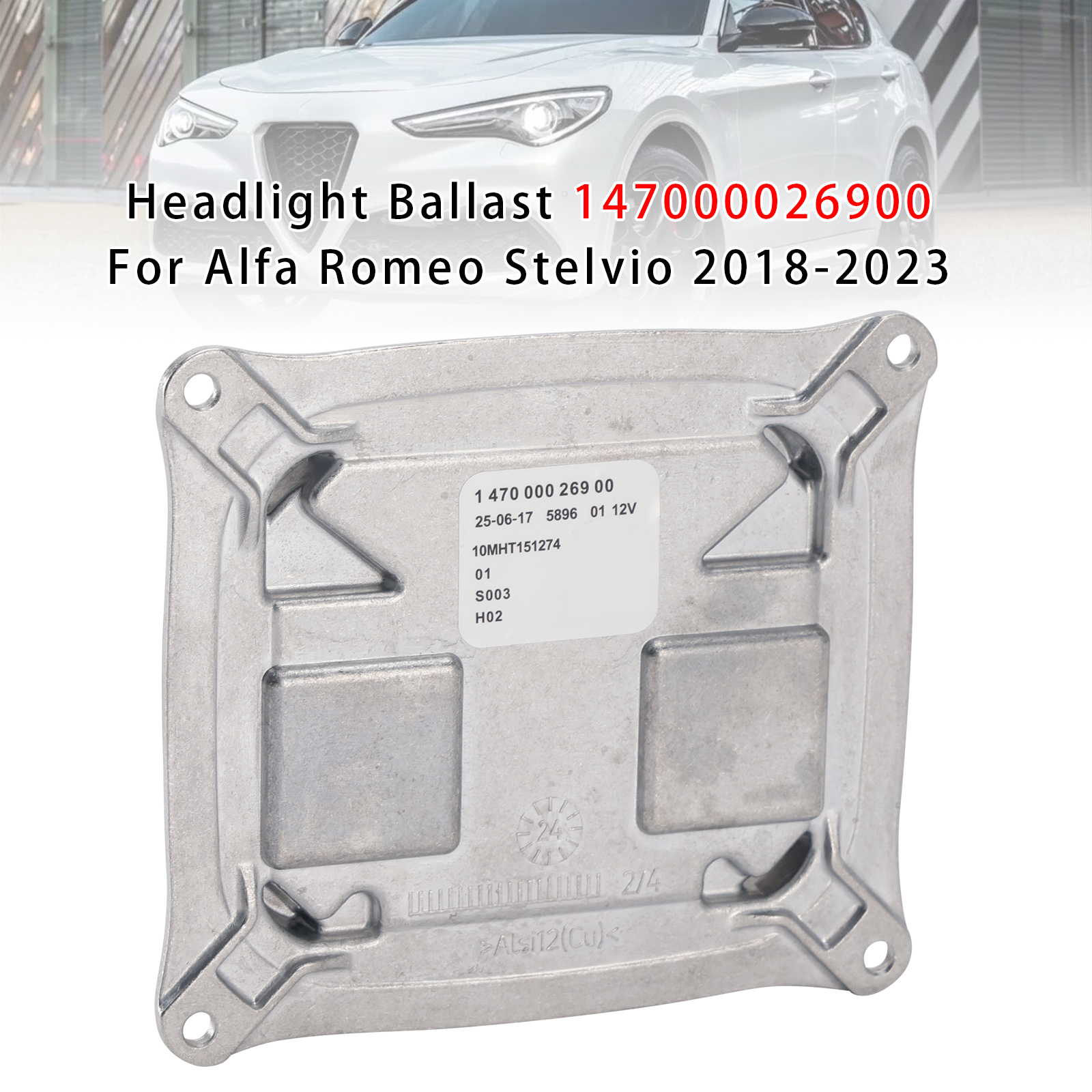 2018-2023 Alfa Romeo Stelvio Headlight Ballast 147000026900 Generic