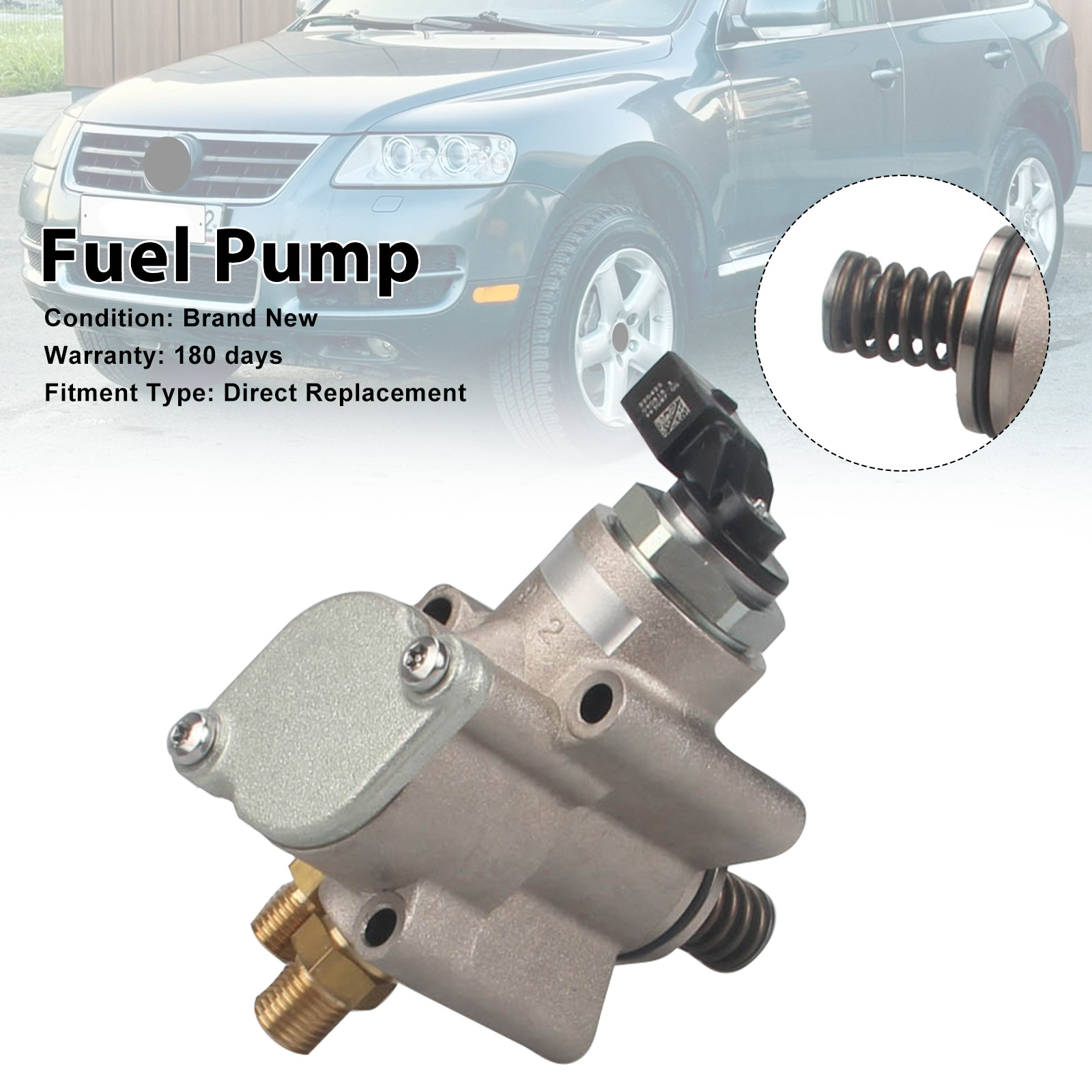 2007-2009 VW Touareg 4.2L Right High Pressure Fuel Pump 079127026AC Generic