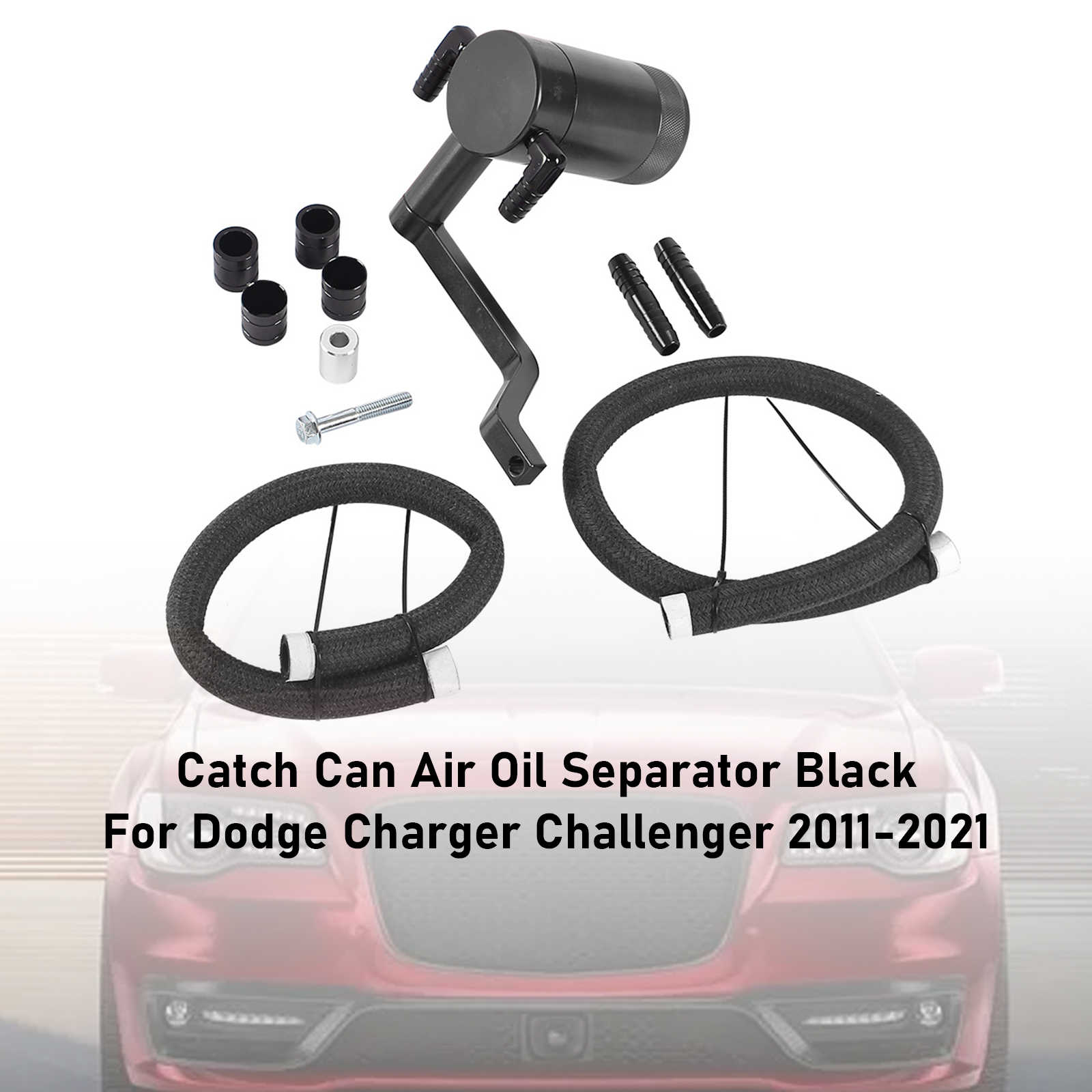 2011-Present Dodge Charger 6.4 Catch Can Air Oil Separator Black OCC-1056 Generic