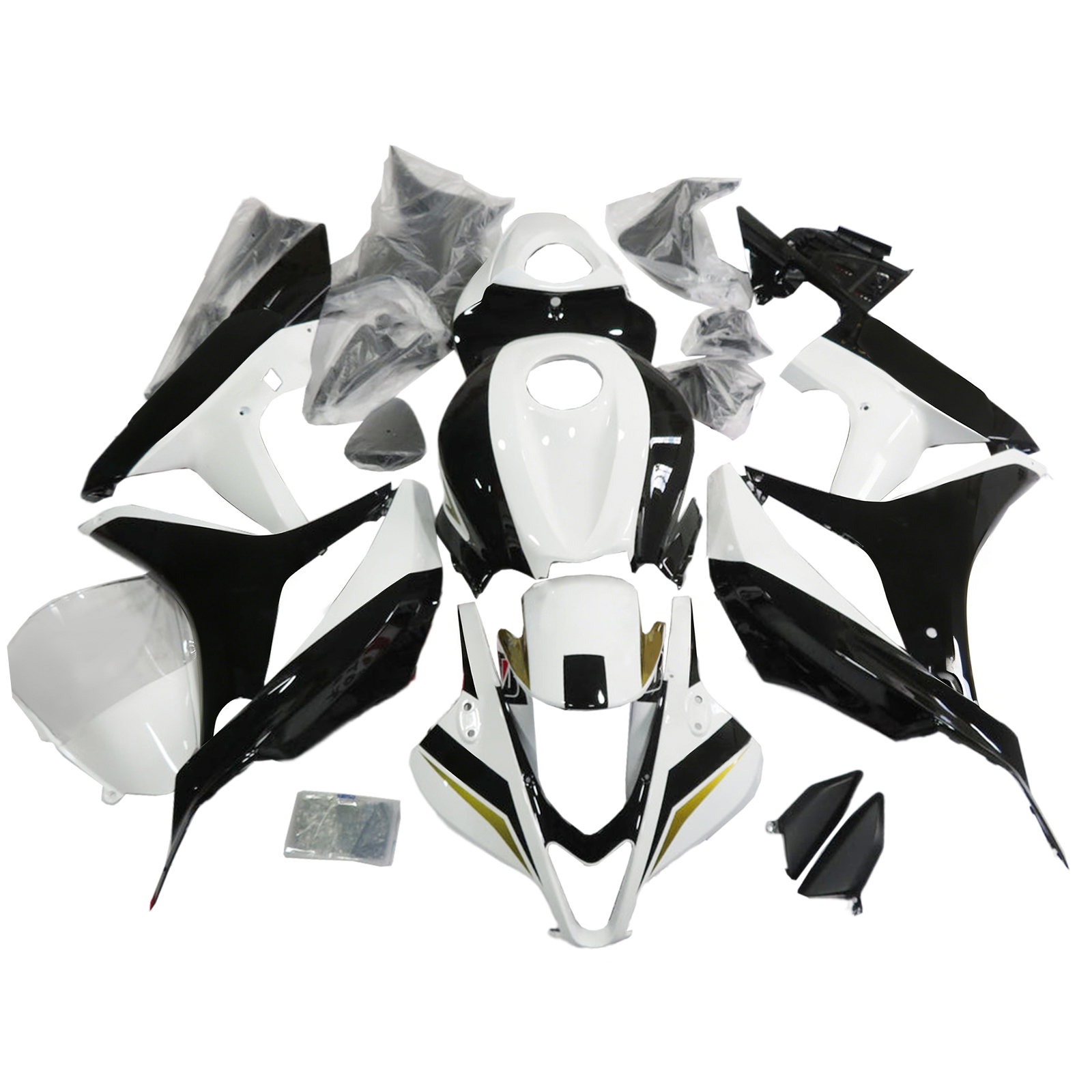 2007-2008 Honda CBR600RR Amotopart Fairings Black Playboy Racing Customs Fairing