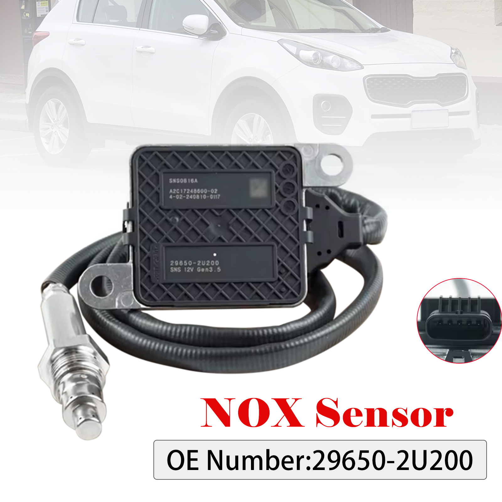 2018-ONWARDS Kia Sportage IV 1.6 CRDI Nitrogen Oxide Nox Sensor 29650-2U200 Generic