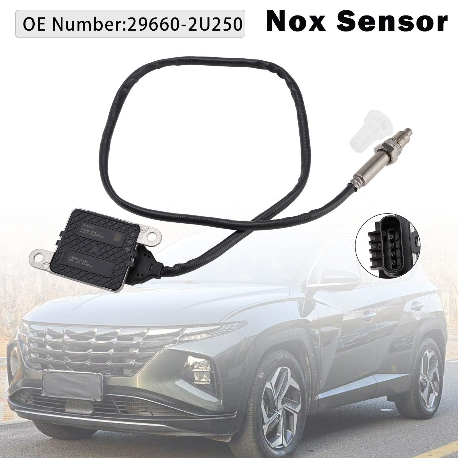 2019-2022 KIA Sportage IV MK4 2.0L CRDi Nitrogen Oxide Nox Sensor 29660-2U250 Generic