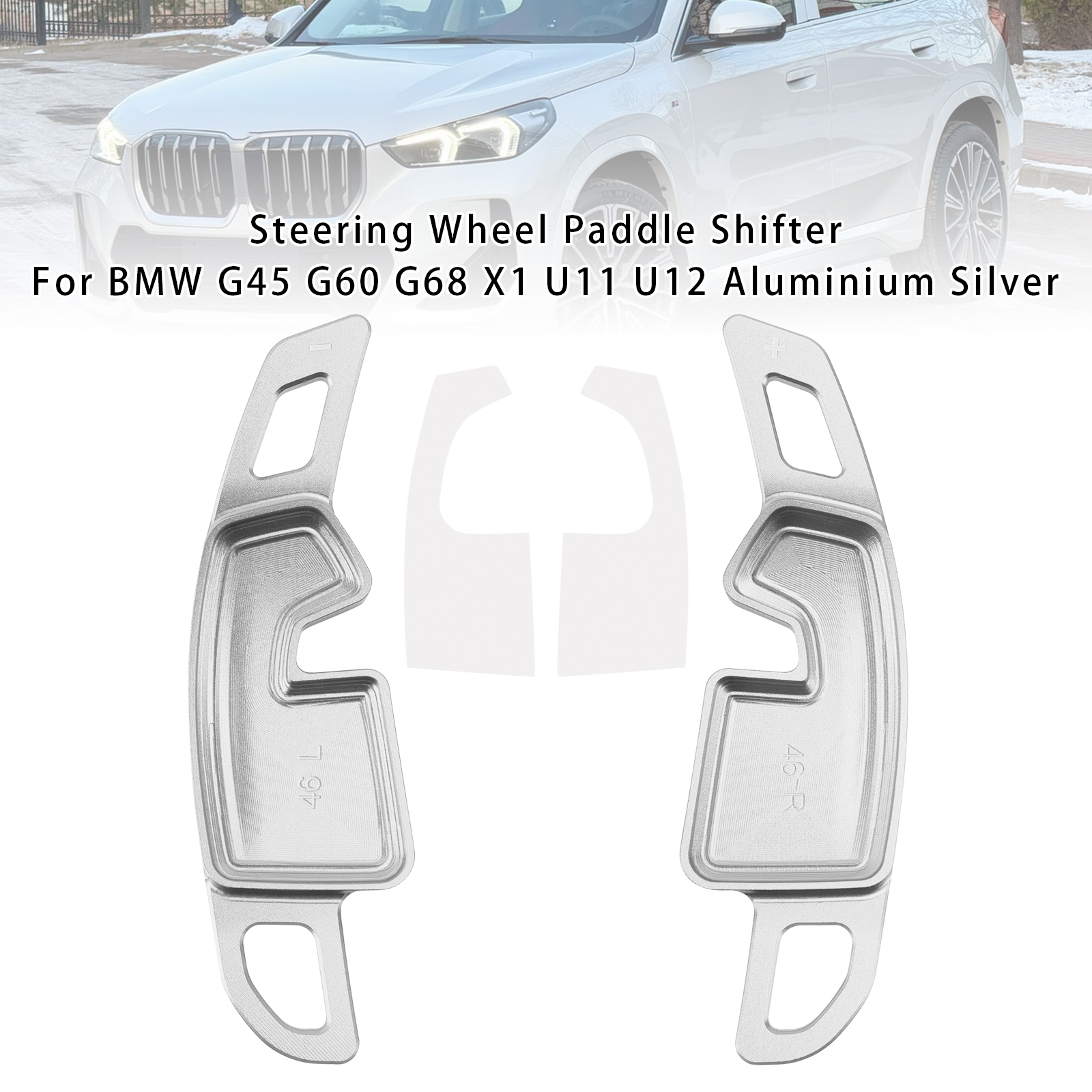 2024-up BMW 5 Series 530i 530e 540i i5 (G60/G68) Steering Wheel Paddle Shifter Silver Generic