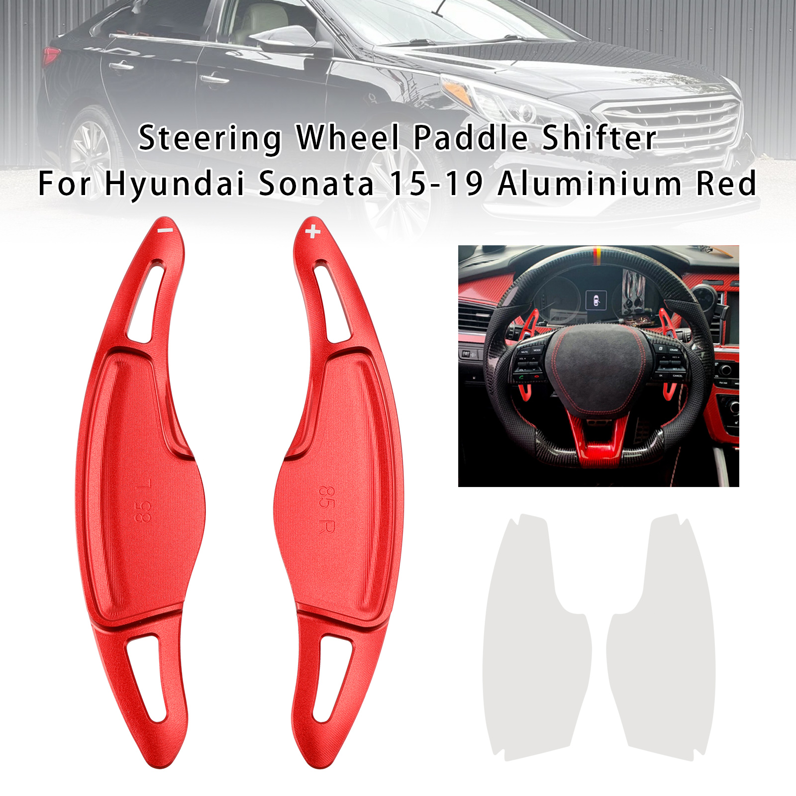 2015-2019 Hyundai Sonata Gen7 Steering Wheel Paddle Shifter Red Generic