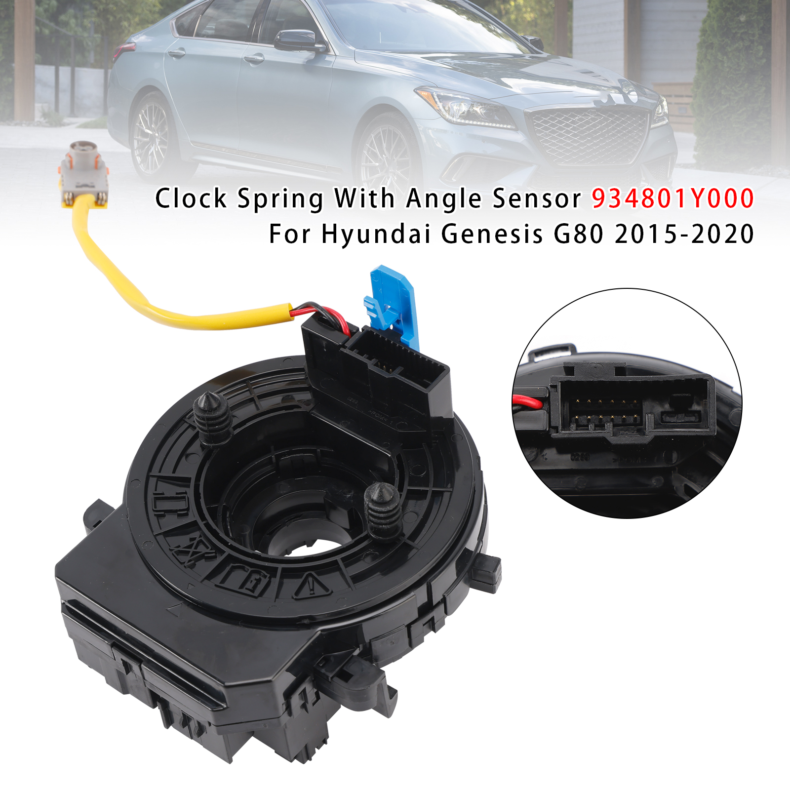 2015-2020 Hyundai Genesis G80 Clock Spring With Angle Sensor 934801Y000 Generic